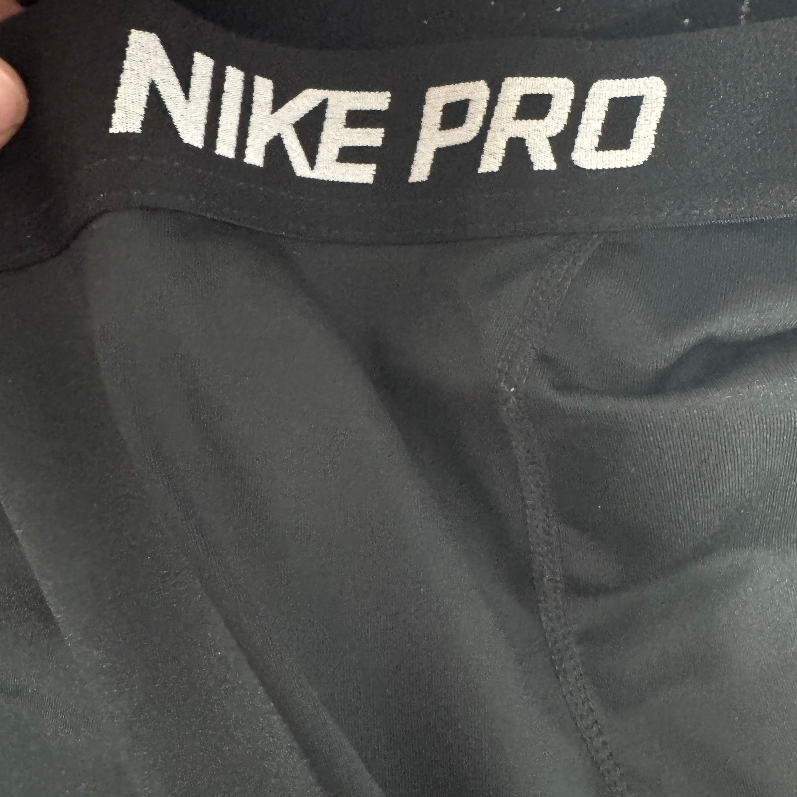 Nike Nike Pro Compression Athletic Crop Black Leggings Pants Sm Size 26" / US 2 / IT 38 - 3 Thumbnail