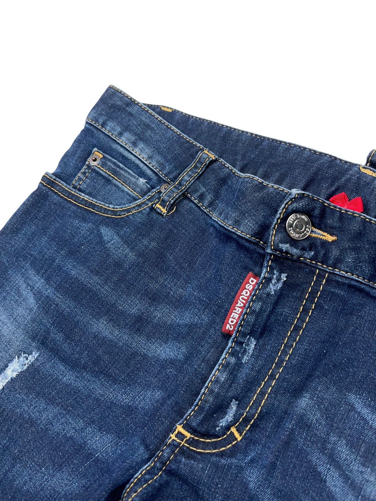 Dsquared2 Dsquared2 Medium Waist Twiggy Jeans Skinny Distressed Size 28" / US 6 / IT 42 - 6 Thumbnail