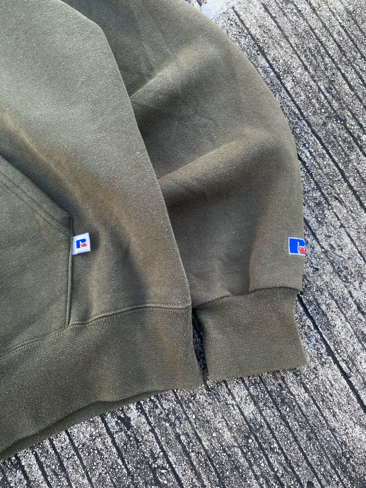 Russell Athletic Vintage Army Green Russell Athletic Zip Hoodie Size US L / EU 52-54 / 3 - 7 Thumbnail