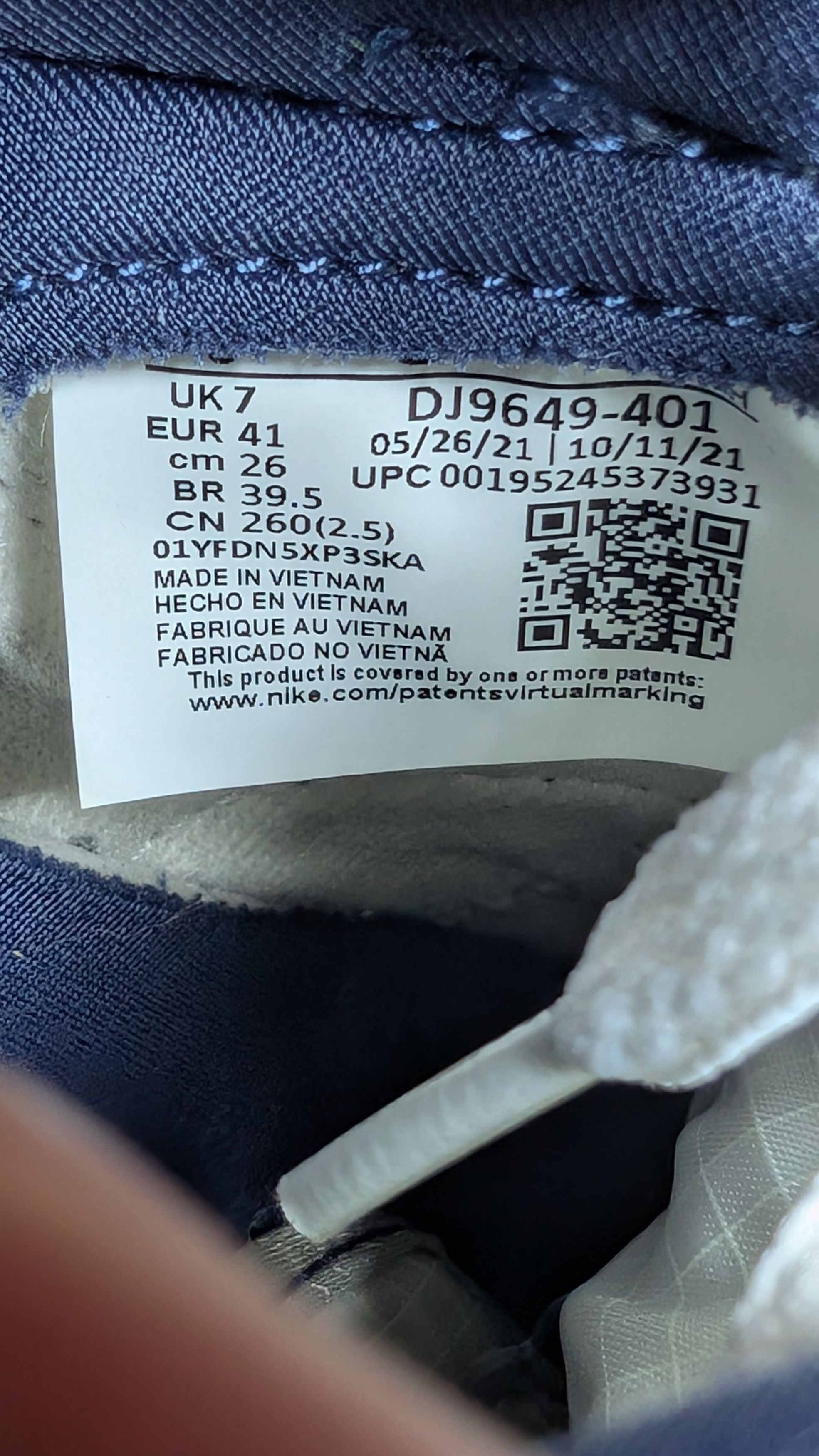 Nike Size 8 - Nike Dunk Low Union LA Marine Minuit/Midnight Navy Size US 8 / EU 41 - 7 Thumbnail