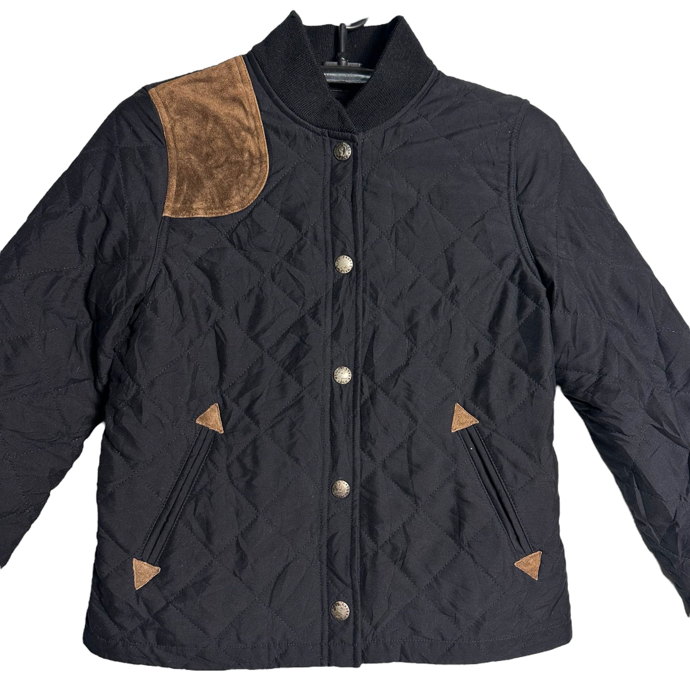 🔥RARE🔥Vintage Ralph Lauren Bomber Jacket With Part Cowhide