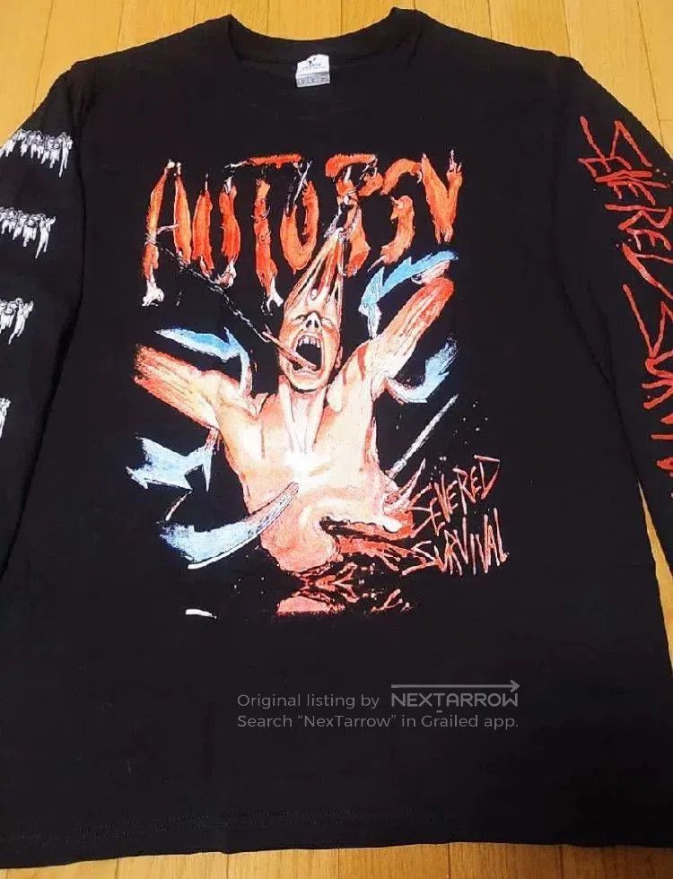 City Morgue Vintage Autopsy Death Metal Long Sleeve Tee. Size US M / EU 48-50 / 2 - 2 Thumbnail