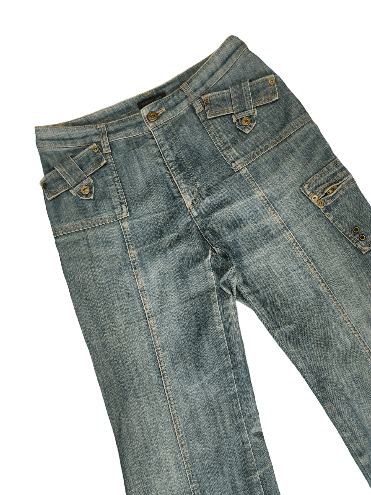 If Six Was Nine Flare Jeans Fontana Grande Denim Boot Cut Ifsixwasnine Y2k Size US 29 - 5 Thumbnail