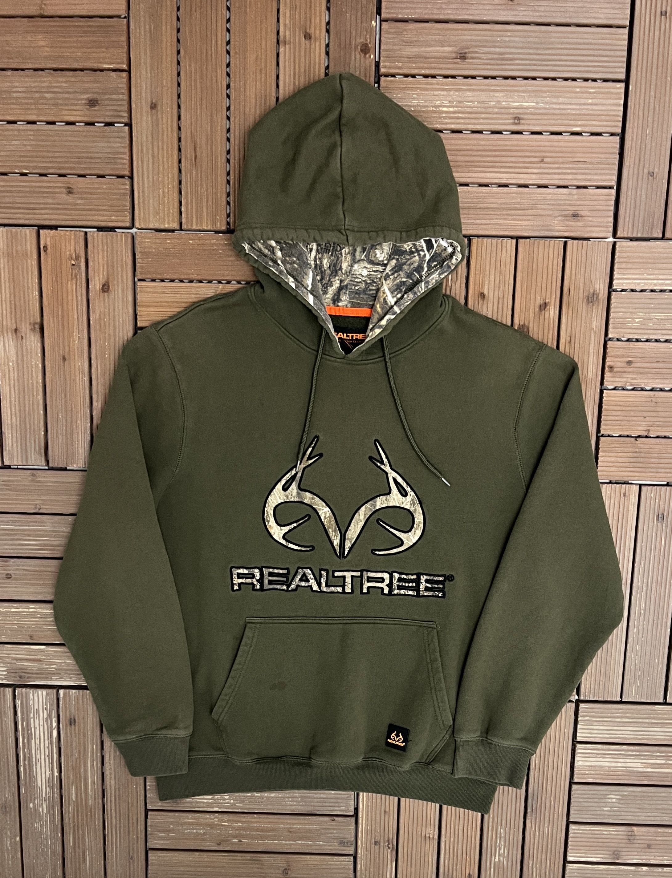 Realtree × Vintage Realtree Stitched Vintage Green Sweater Hoodie Size US L / EU 52-54 / 3 - 1 Thumbnail