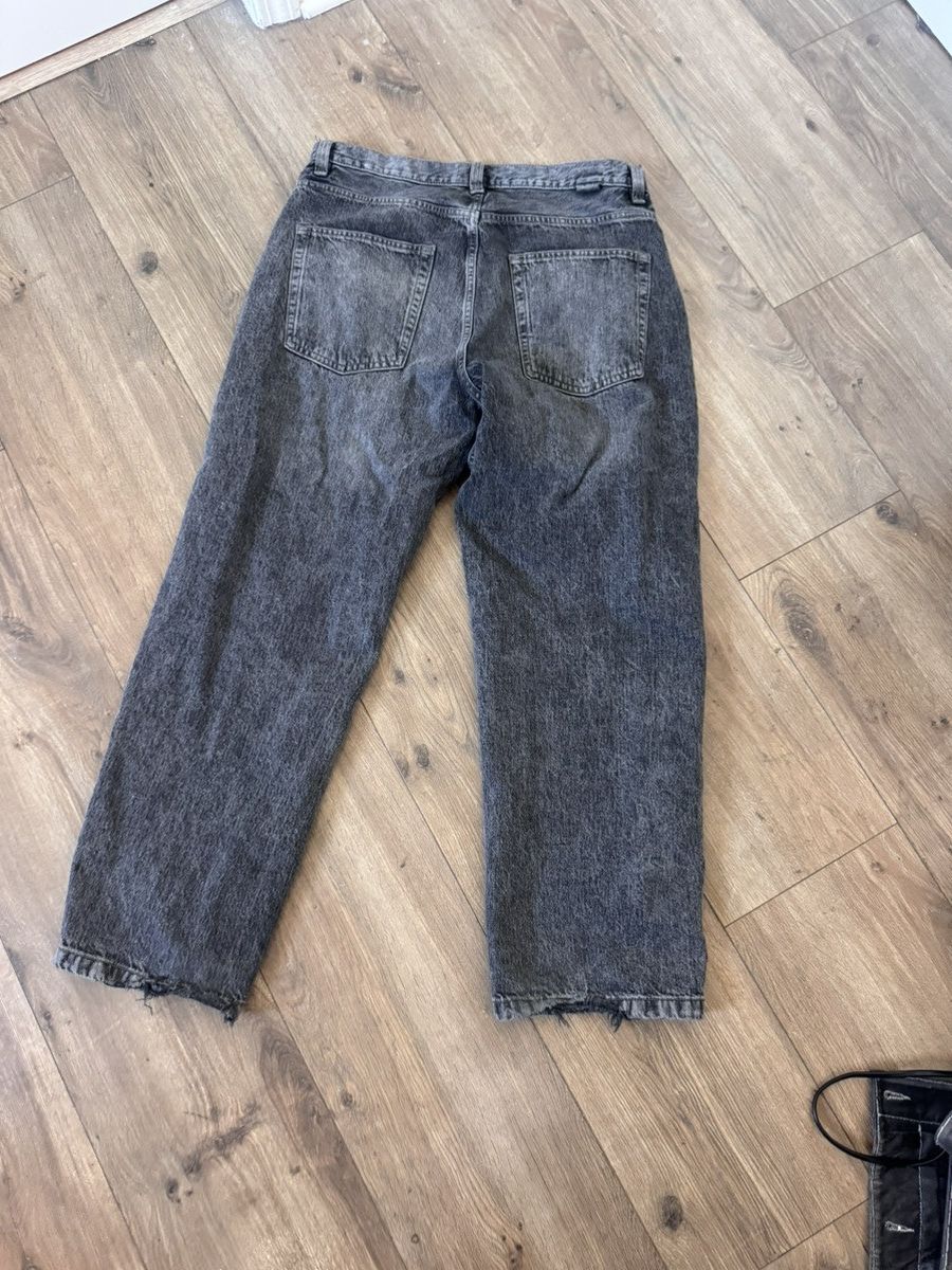 Zara ZARA MENS BAGGY JEANS GRAY Size US 34 / EU 50 - 2 Thumbnail