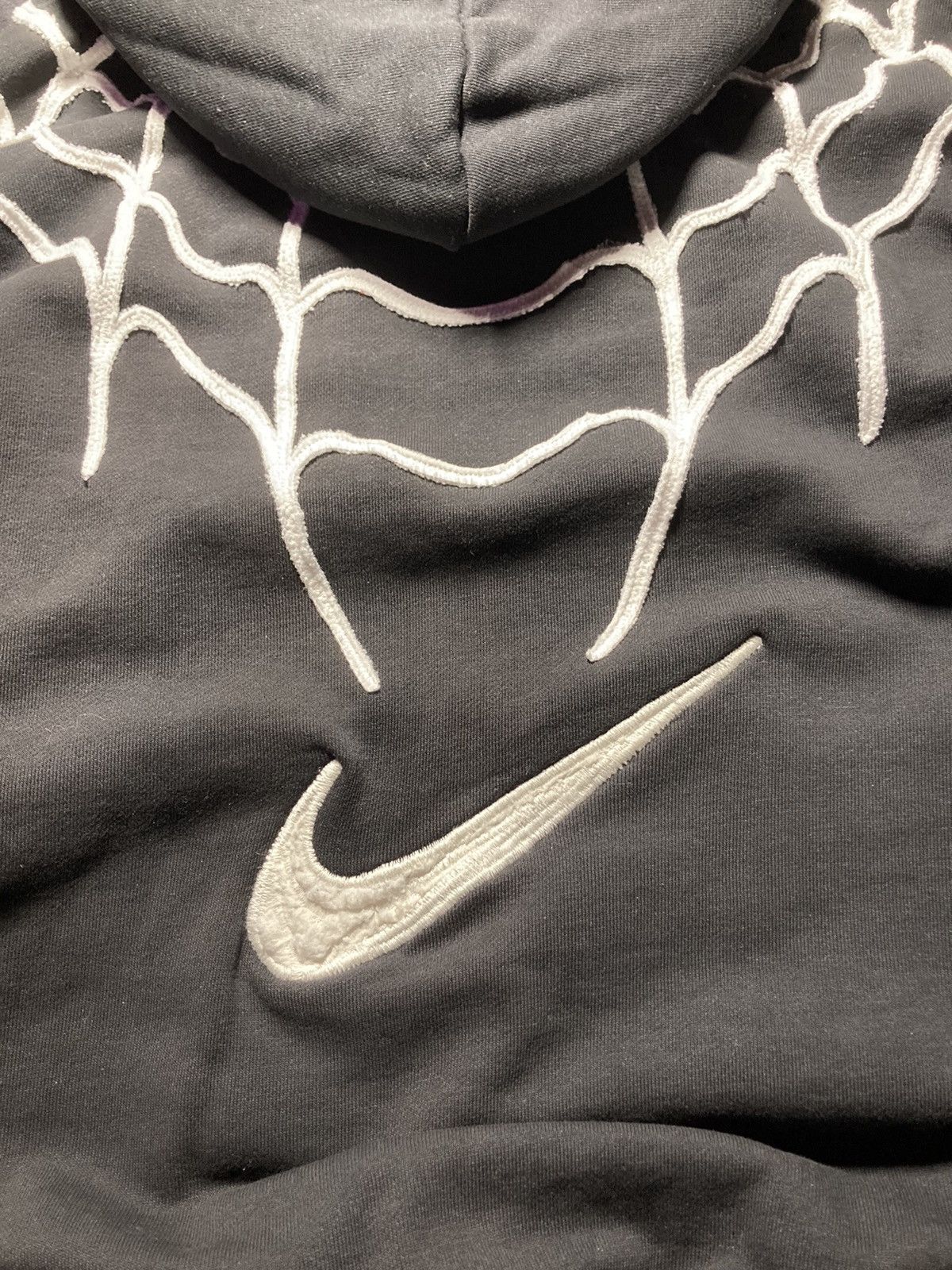 Nike × Vintage ⛩️Nike hoodie custom vintage y2k center logo spider web 1of1 Size US L / EU 52-54 / 3 - 5 Thumbnail