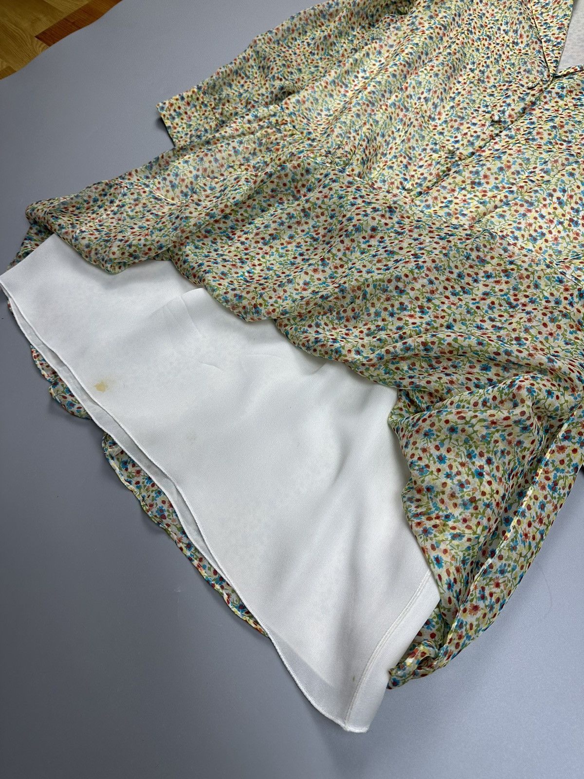 Saint Laurent Paris Saint Laurent Paris Silk Flower Button Up Dress Size M / US 6-8 / IT 42-44 - 7 Thumbnail