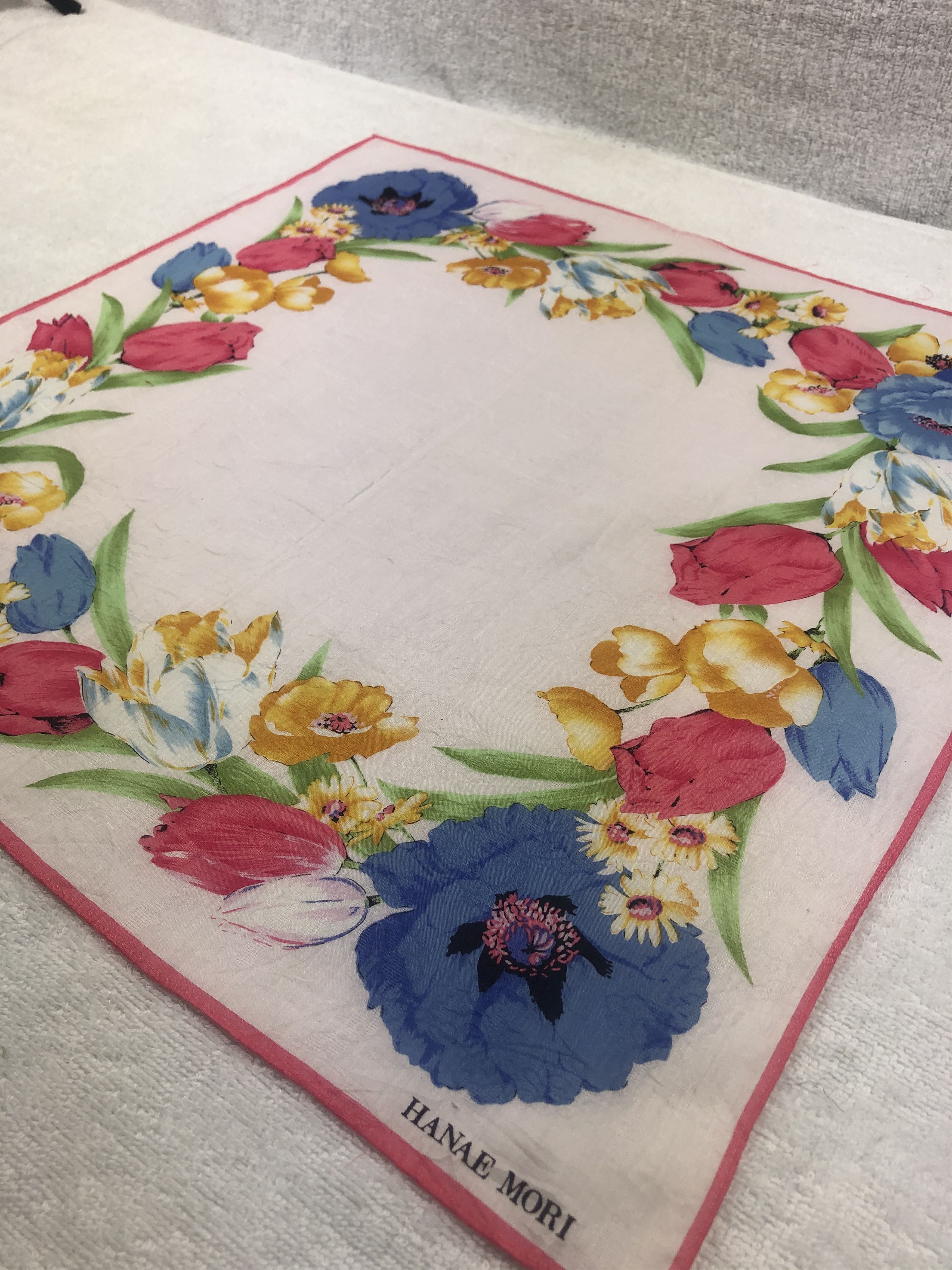 Hanae Mori × Japanese Brand × Vintage Hanae Mori Bandana / Handkerchief / Neckerchief Size ONE SIZE - 3 Thumbnail