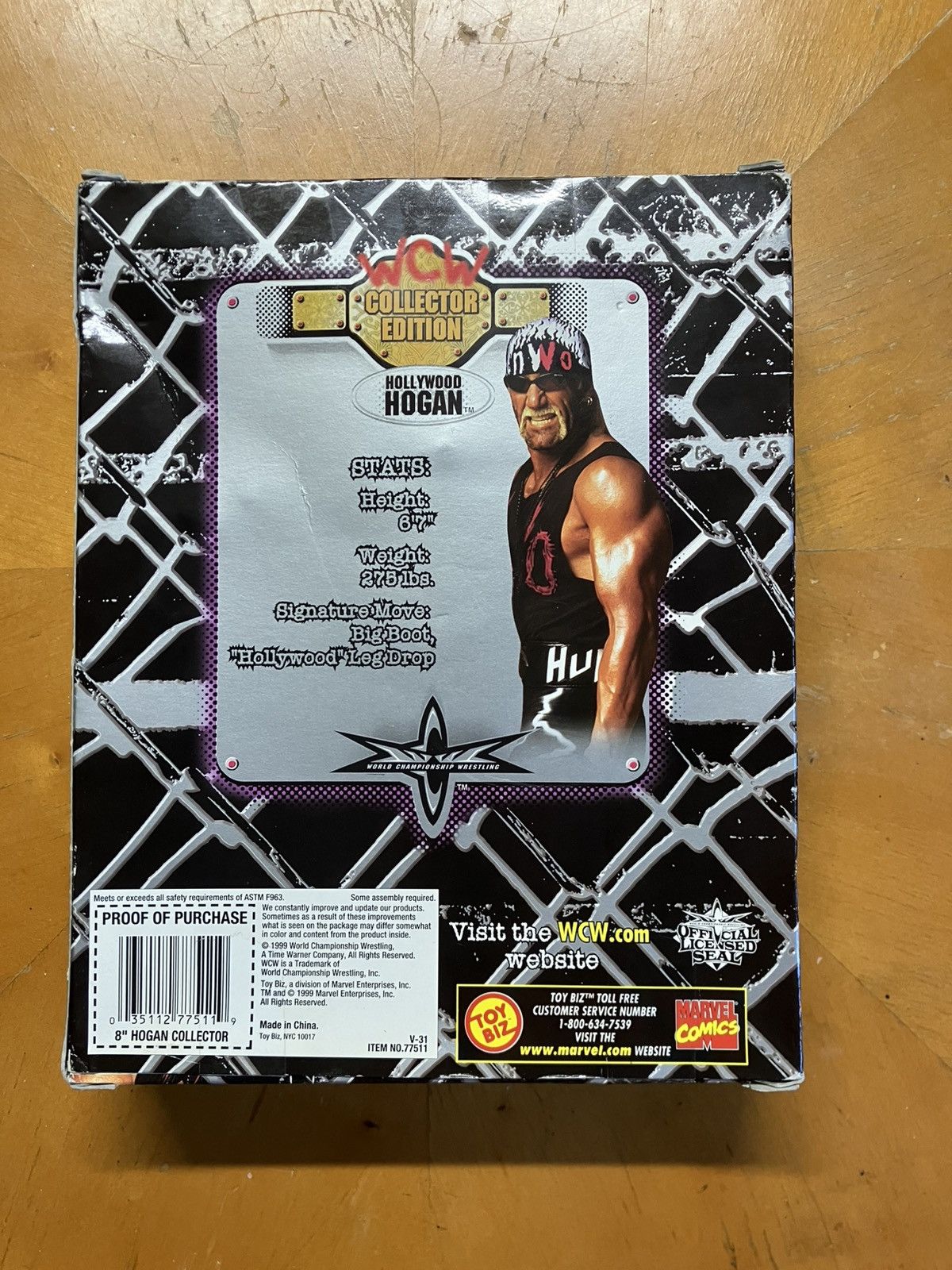 WWE Vintage Toy Biz WCW Collector Edition Hollywood Hogan NIB Size ONE SIZE - 3 Thumbnail