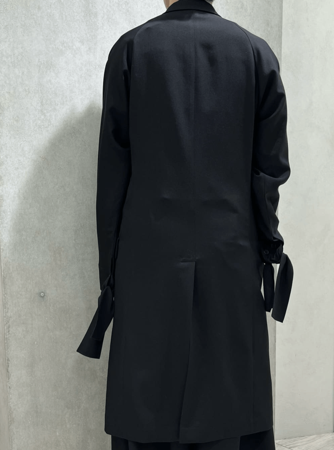 Yohji Yamamoto Yohji Yamamoto Pour Homme Wool TIED SLEEVE CUFF LONG JACKET Size US M / EU 48-50 / 2 - 12 Thumbnail