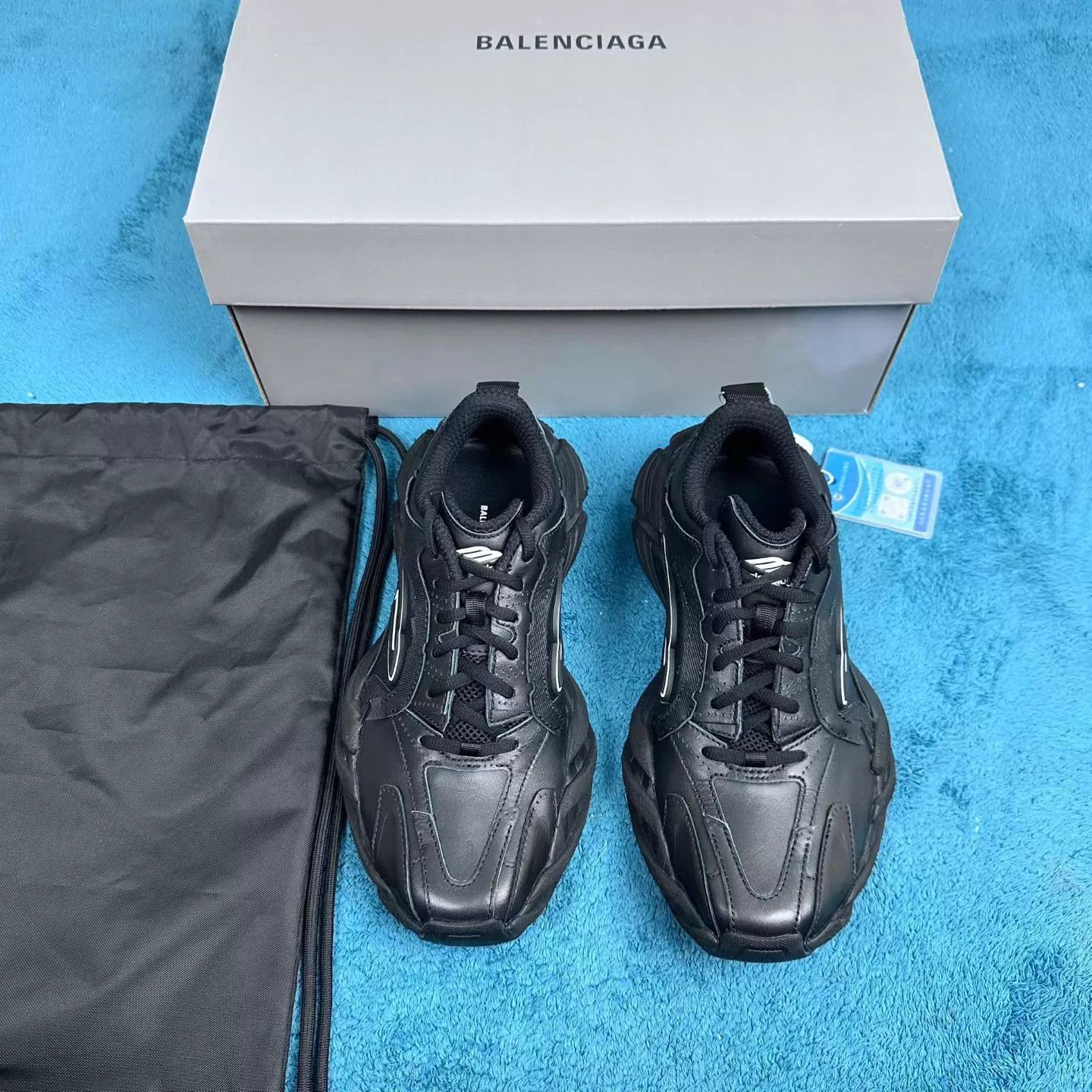 Balenciaga Balenciaga Monday Calfskin Low Top Dad Sneaker 36 Black Size US 5.5 / IT 35.5 - 1 Thumbnail