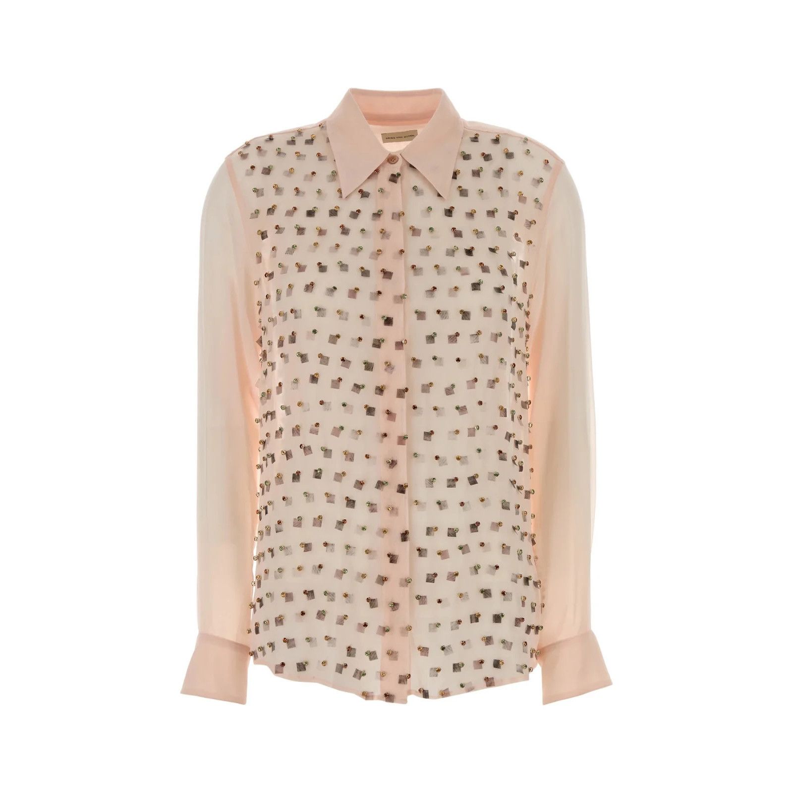 DRIES VAN NOTEN Chowy Pastel Pink Viscose Shirt New & Authen