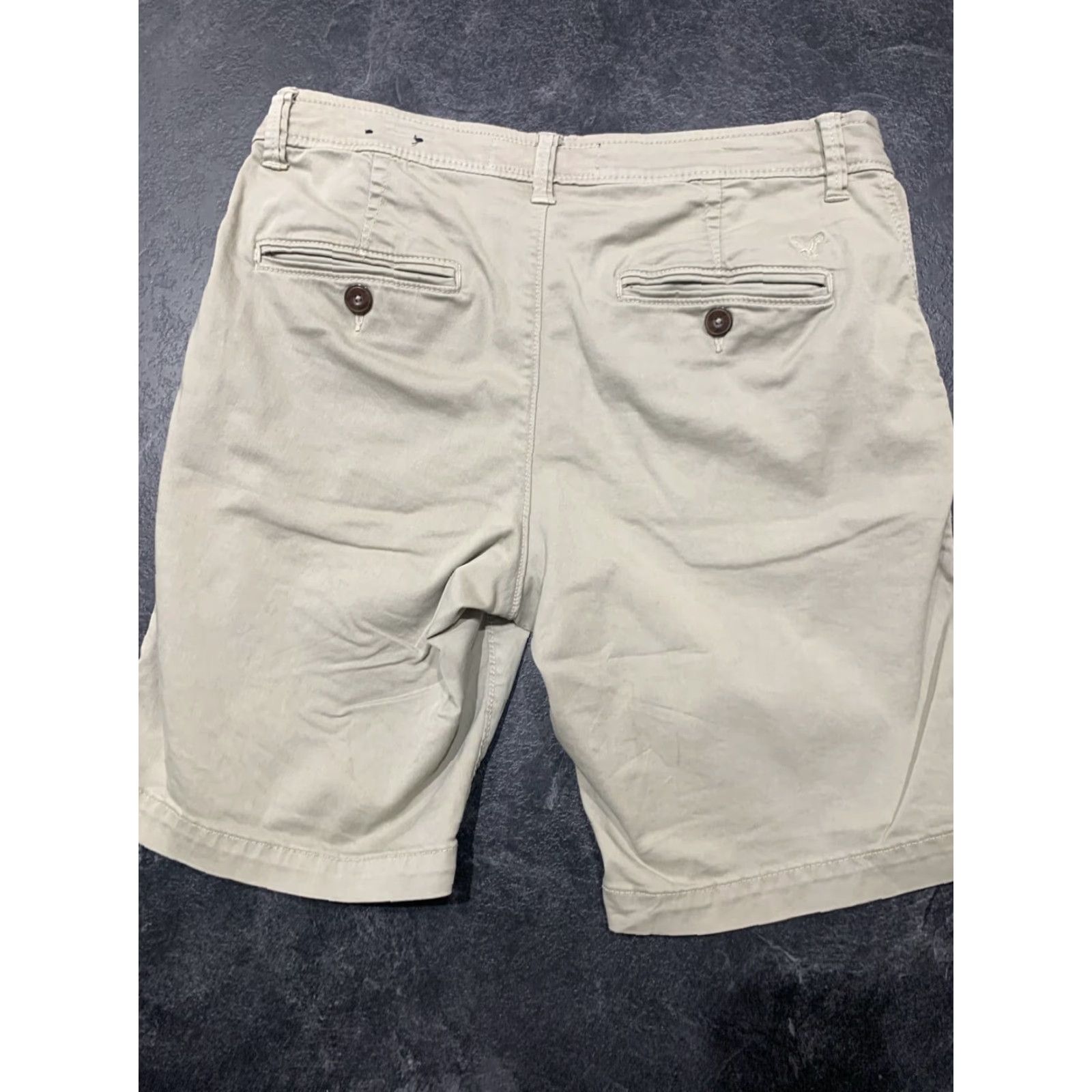 American Eagle Outfitters VINTAGE American Eagle Cargo Shorts Men 30 Waist Tan Cotton Spandex Casual Classic Fit Size US 30 / EU 46 - 3 Thumbnail