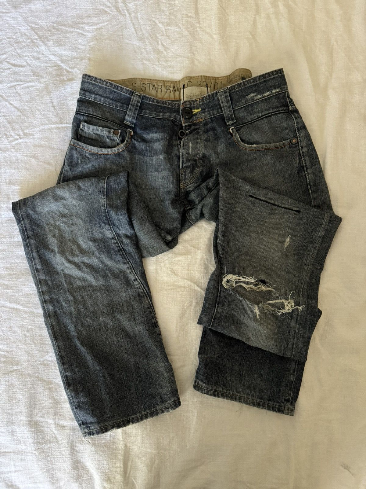 G-Star G Star Ripped Jeans Size US 34 / EU 50 - 1 Thumbnail