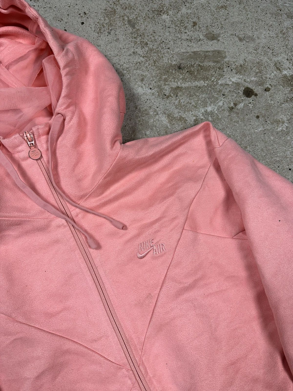 Nike × Vintage Vintage Y2K Nike Air Baby Pink Zip Hoodie Swoosh Size US S / EU 44-46 / 1 - 6 Thumbnail