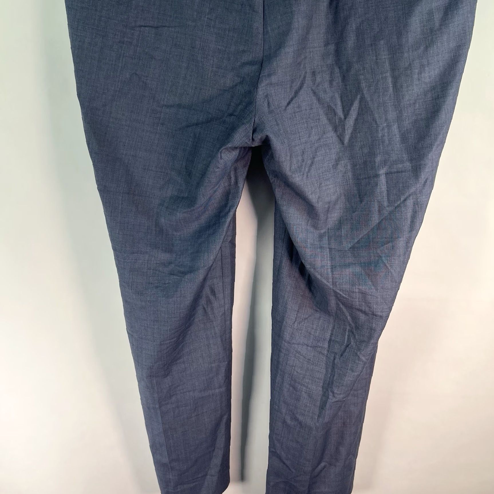 Vintage Roy Robson Wool Dress Pants Blue 31 X32 Lined Classic Herringbone Wool Dress Pants Mens Regular Flat Front Tailored Size US 31 - 7 Thumbnail