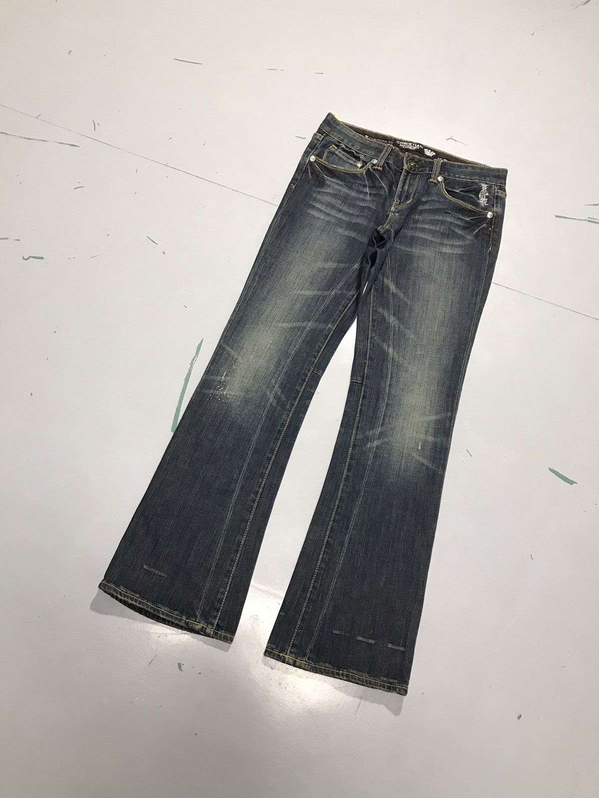 Christian Audigier Vintage christen Audigier embroidered denim Size 30" / US 8 / IT 44 - 3 Thumbnail