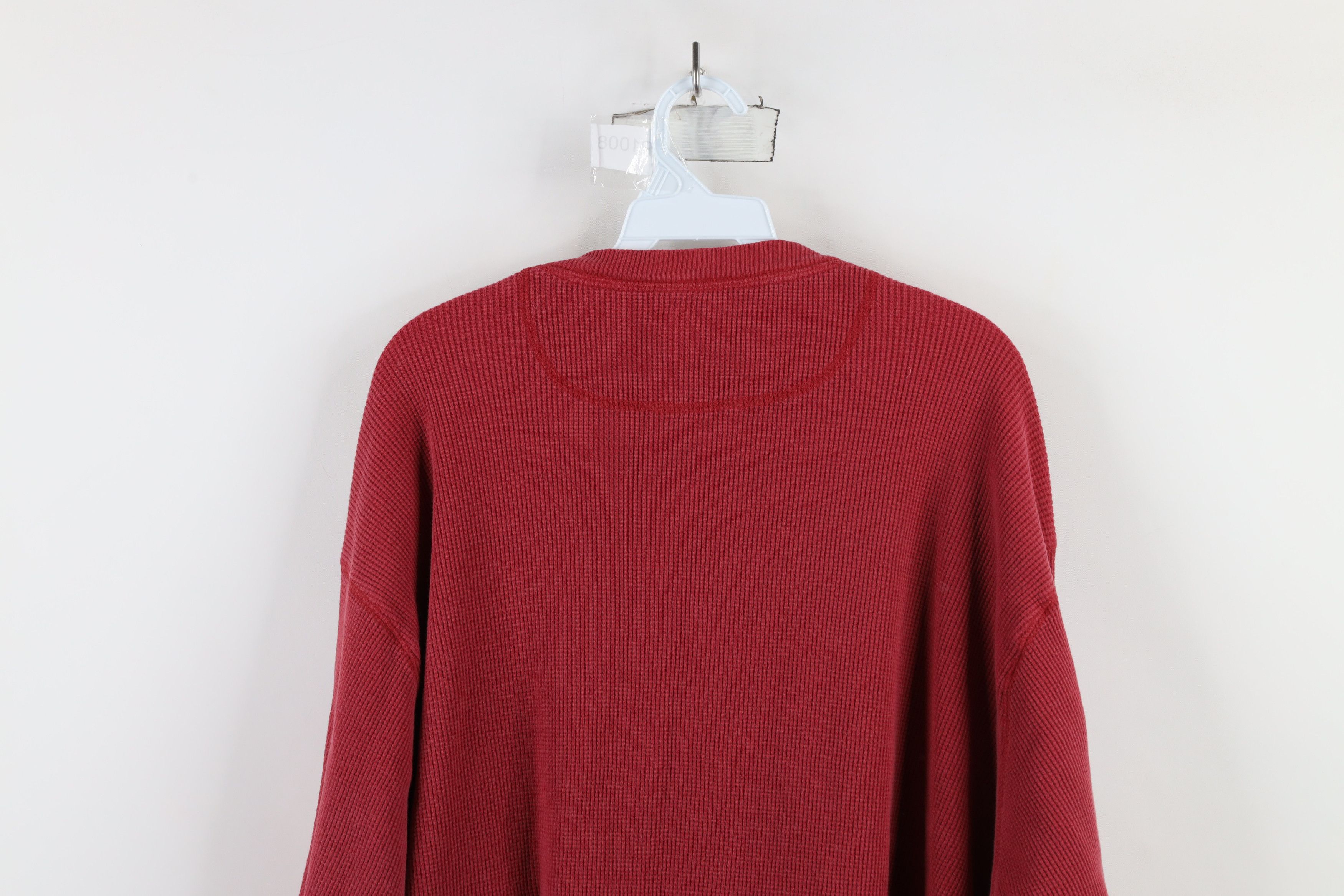 Vintage Vintage 90s Streetwear Boxy Fit Thermal Waffle Knit T-Shirt Size US XXL / EU 58 / 5 - 11 Thumbnail