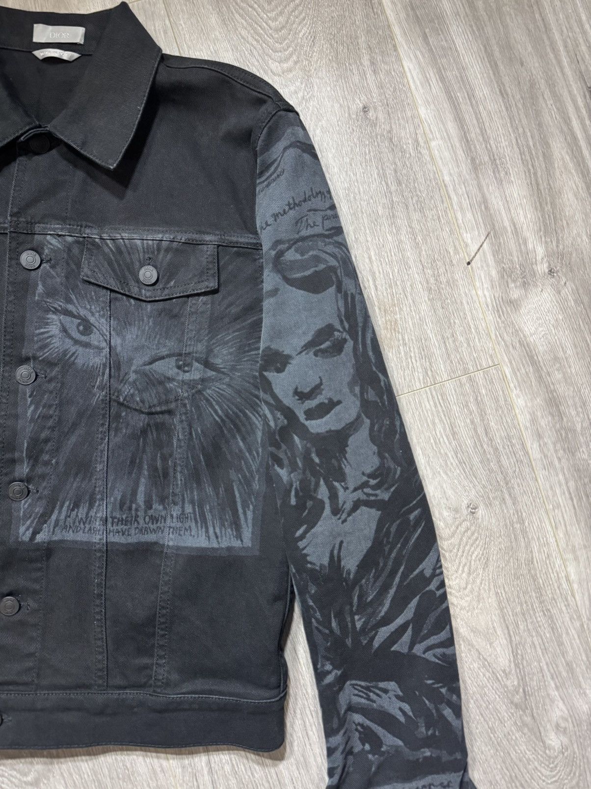 Dior DIOR Homme x Raymond Pettibon "Mona Lisa" denim jacket Size US M / EU 48-50 / 2 - 2 Thumbnail