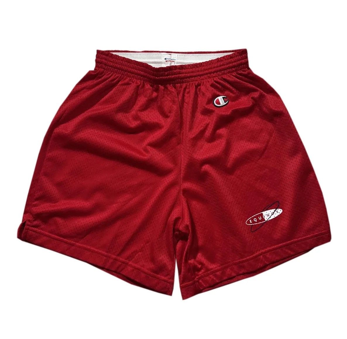 Champion Vintage Champion Equinox Red Mesh Shorts (Size M) Size US 32 / EU 48 - 1 Thumbnail