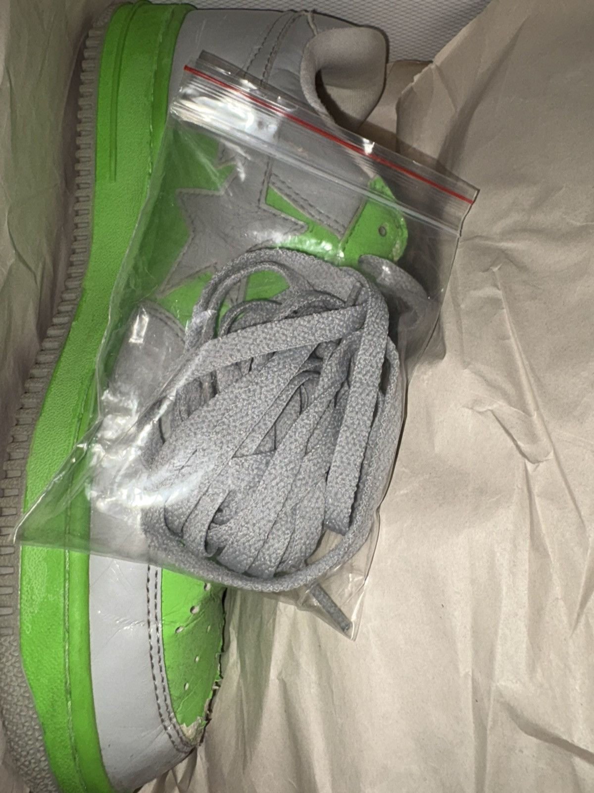 Bape Bapesta FS-001 Low ‘Grey Lime Green’ 2005 Size US 11 / EU 44 - 13 Thumbnail