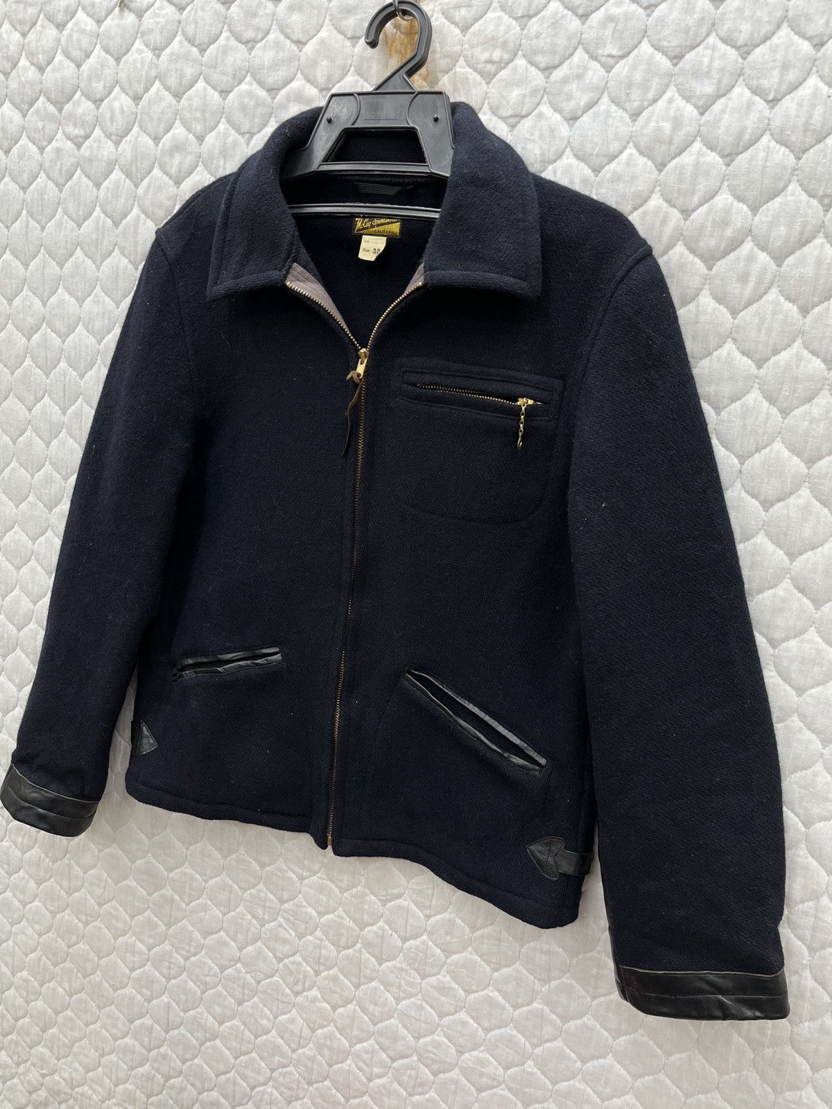 The Real McCoy's 🔥🔥🔥STEALS THE REAL MCCOY WOOL + LEATHER JACKET Size US S / EU 44-46 / 1 - 2 Thumbnail