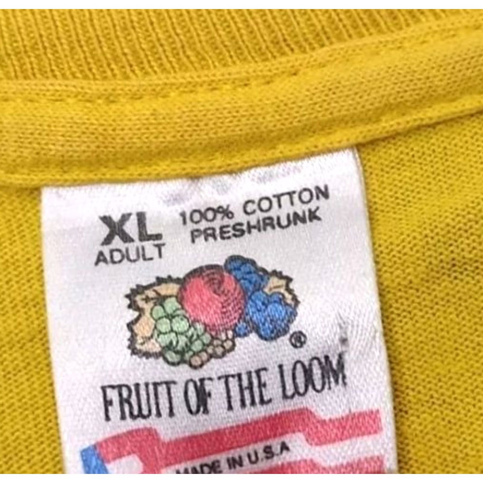 Fruit Of The Loom VINTAGE Meat Puppets Band Shirt "Too High To Die" Single Stitch XL Fruit of the Loom Yellow Mens Size US XL / EU 56 / 4 - 6 Thumbnail