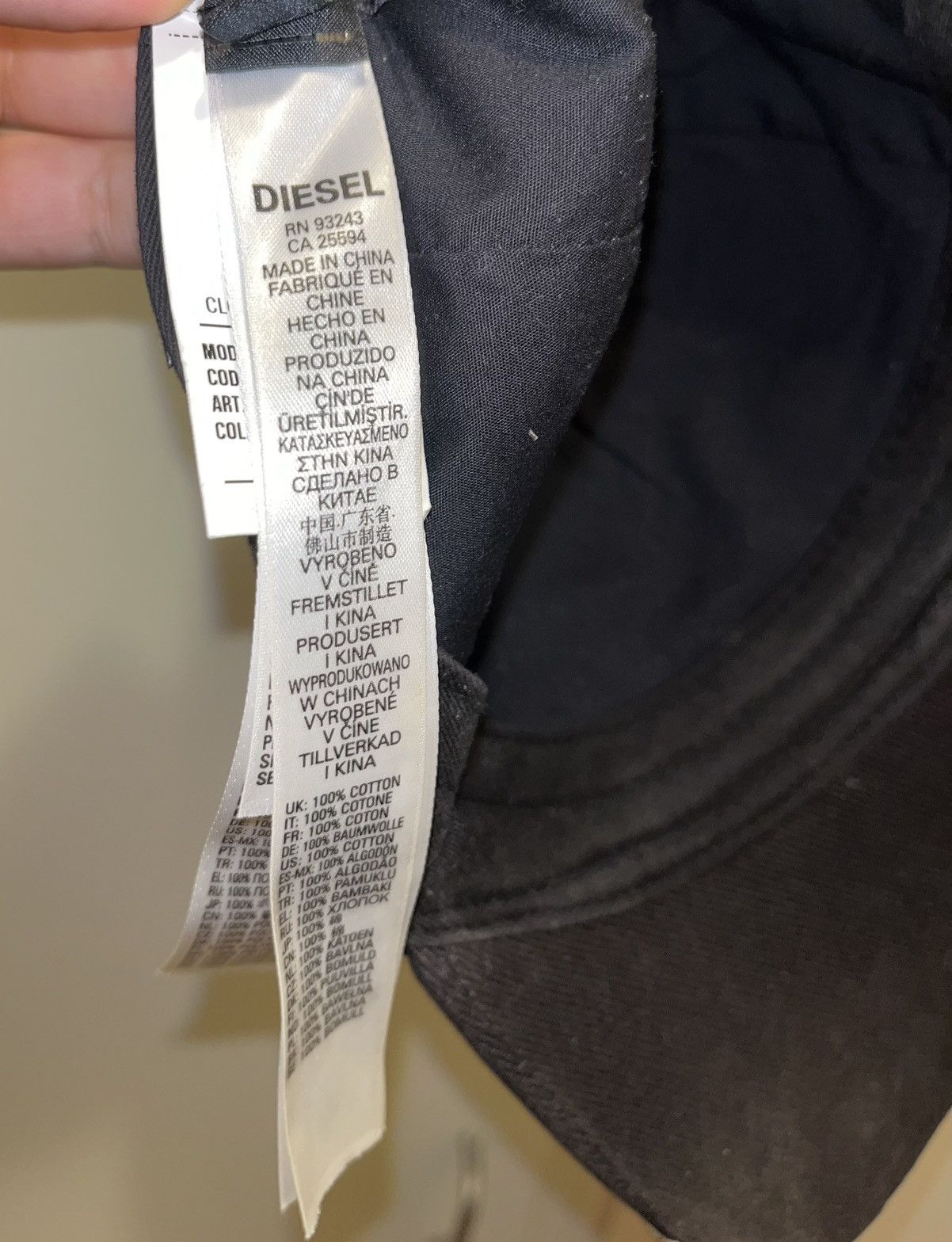 Diesel Diesel cap embroidered Size ONE SIZE - 4 Thumbnail