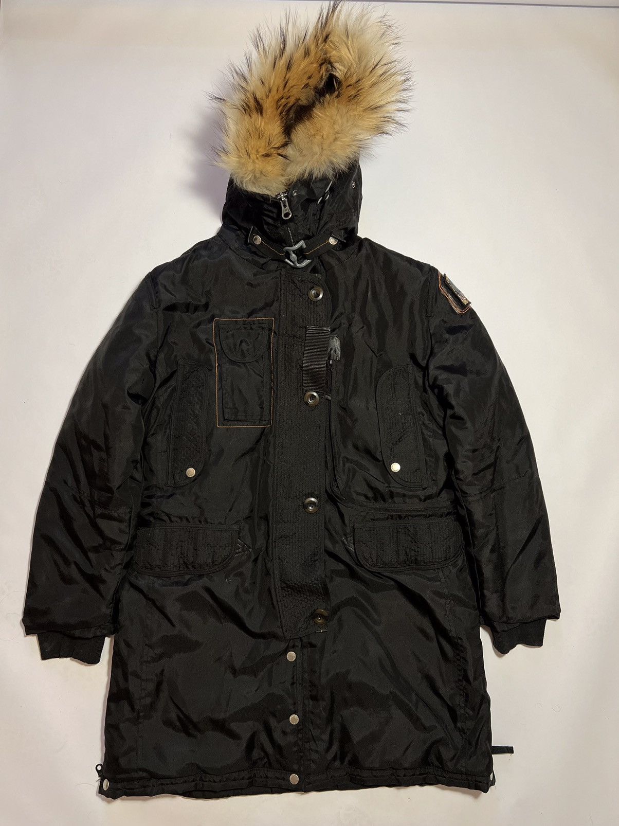image of Levis Parajumpers Womens Winter Parka in Black (Size Medium)