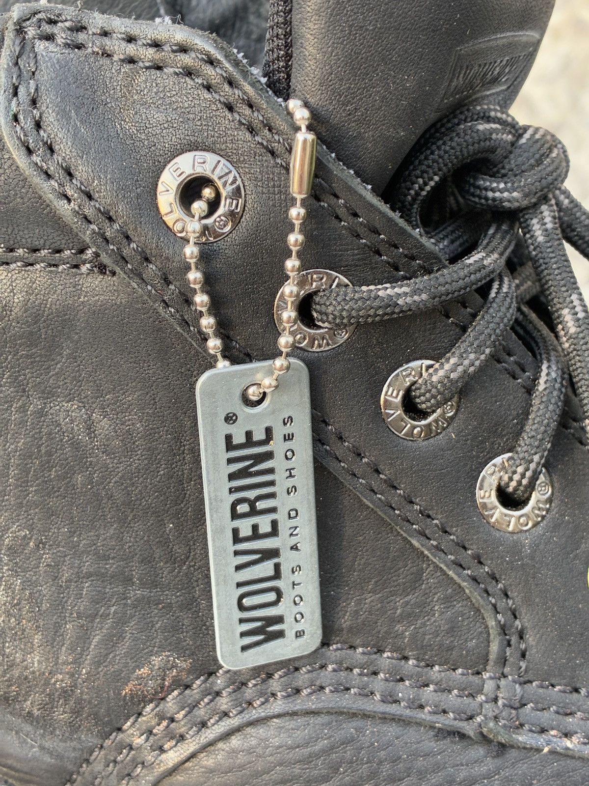 Wolverine Wolverine MultiShox 6" Black Leather Work Chukka Boot 9.5 Size US 9.5 / EU 42-43 - 6 Thumbnail