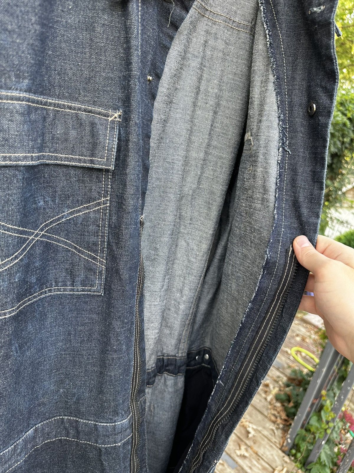 Marithe + Francois Girbaud Vintage Girbaud Heavy Denim Jumpsuit Size US 38 / EU 54 - 15 Thumbnail