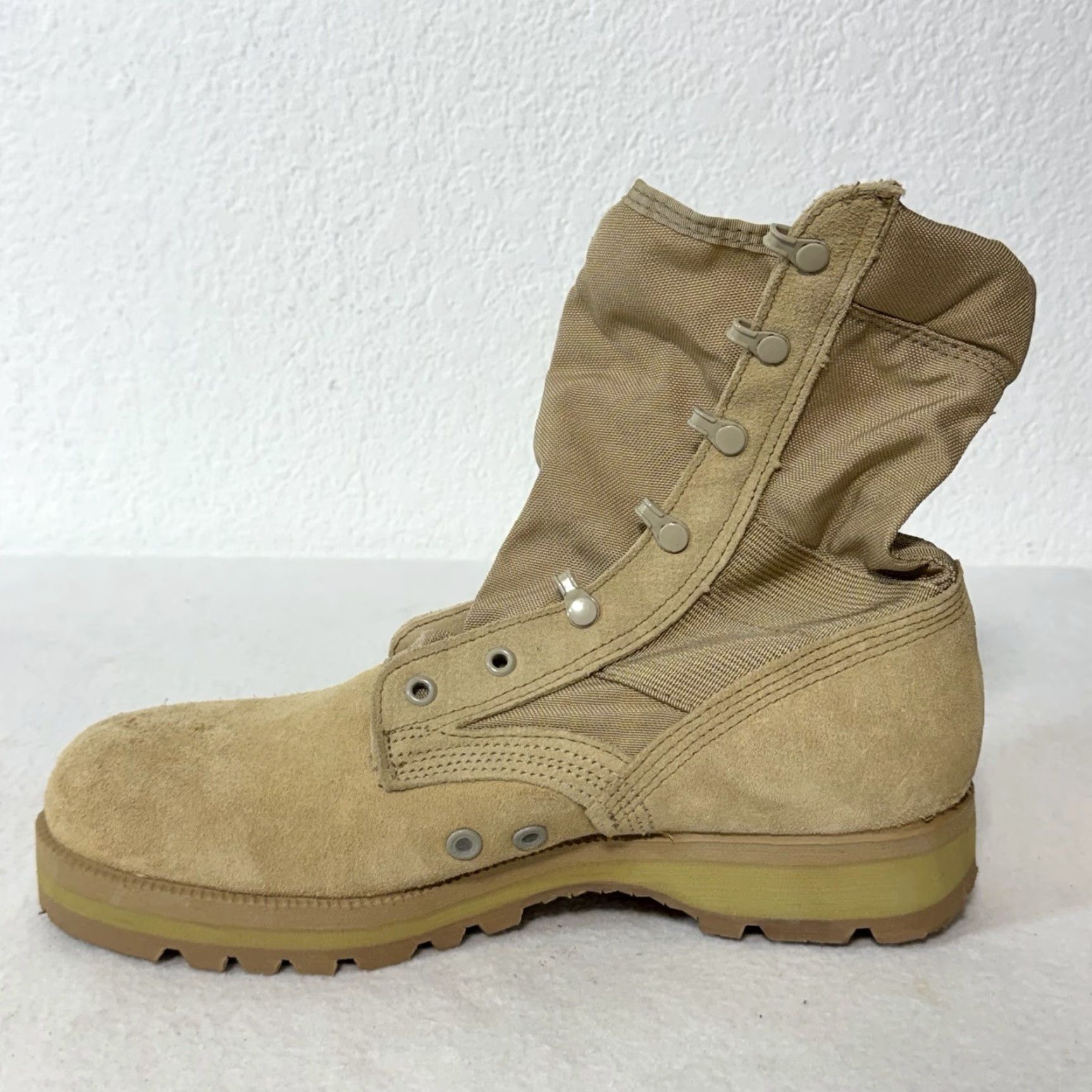 Vintage Altama Boots Combat Mens 10.5 R Suede Leather Tan Army Size US 11 / EU 44 - 6 Thumbnail