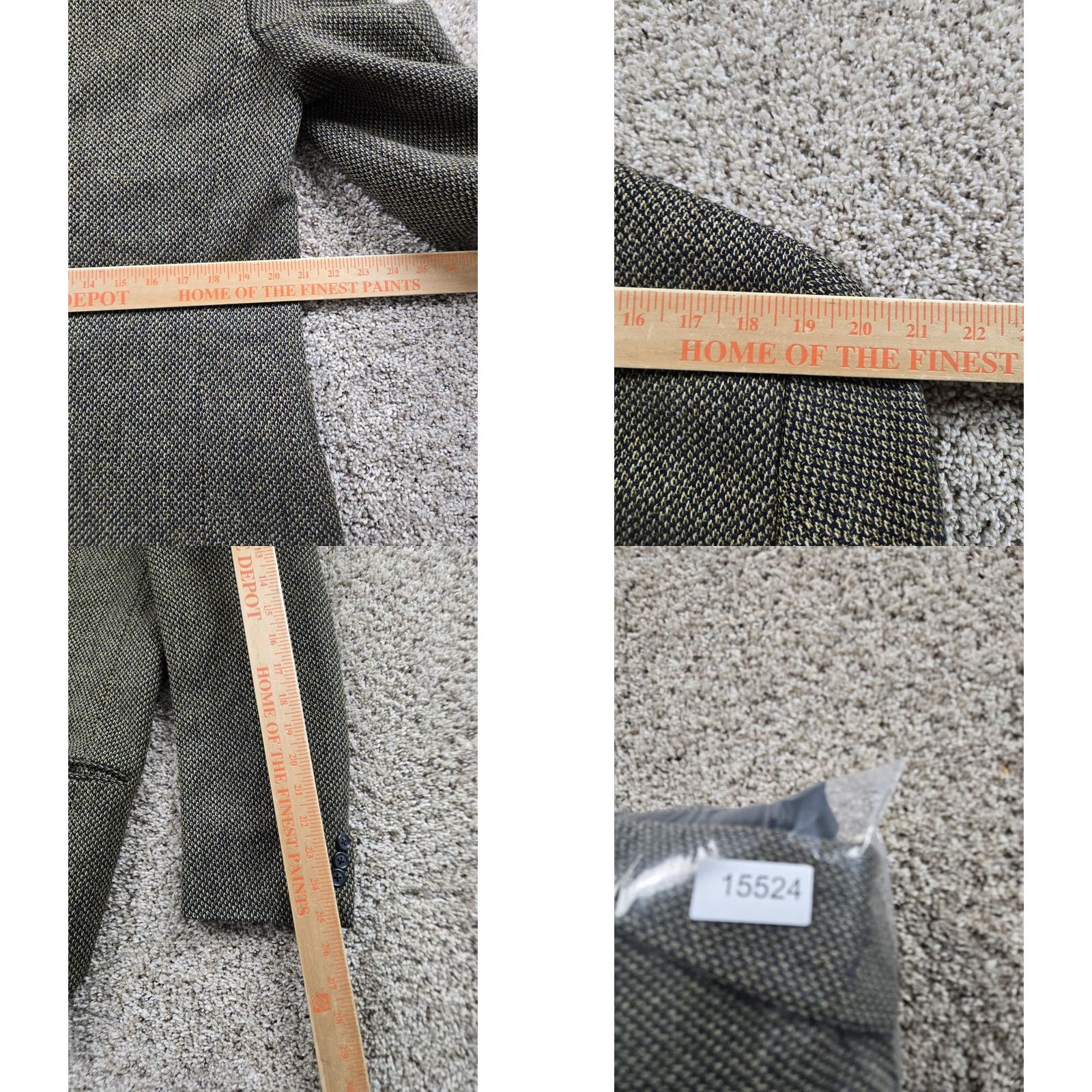 Ermenegildo Zegna Ermenegildo Zegna Blazer Single-Breasted Wool Brown Plaid Notch 3-Button Chest 40 L EU 52 L US Mens Vintage? Size 42R - 10 Thumbnail