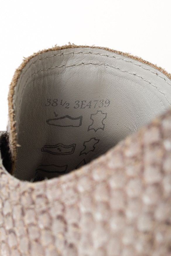 Prada Prada Red Label Taupe Snake Print Satin Ribbon Tied Sneakers Size US 7.5 / IT 37.5 - 11 Thumbnail