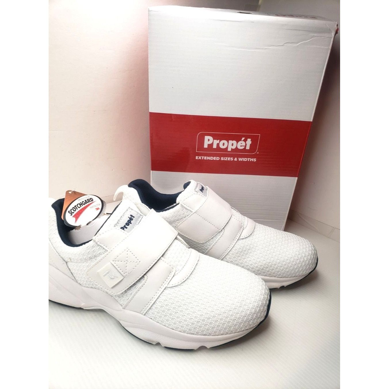 Other Propét Mens Stability X Strap White Athletic Shoe Sz 8W Mesh Size US 8 / EU 41 - 2 Thumbnail