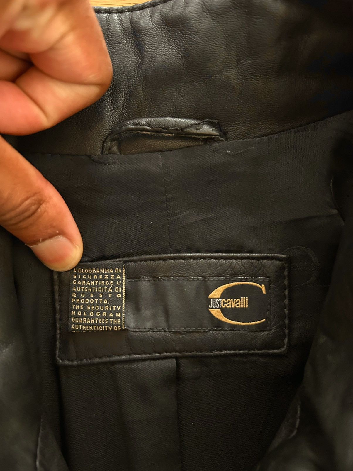 Roberto Cavalli SS2008 Cavalli Moto Biker Black Leather Jacket Size US XL / EU 56 / 4 - 6 Thumbnail