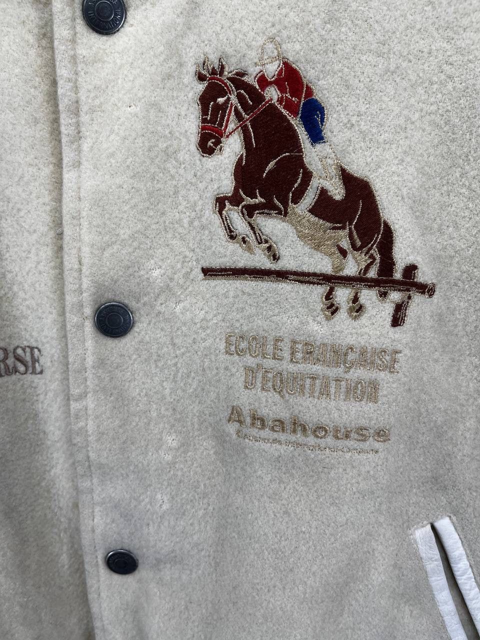 Japanese Brand Vintage Abahouse Rare Design Wool Varsity Jacket Size US M / EU 48-50 / 2 - 15 Thumbnail