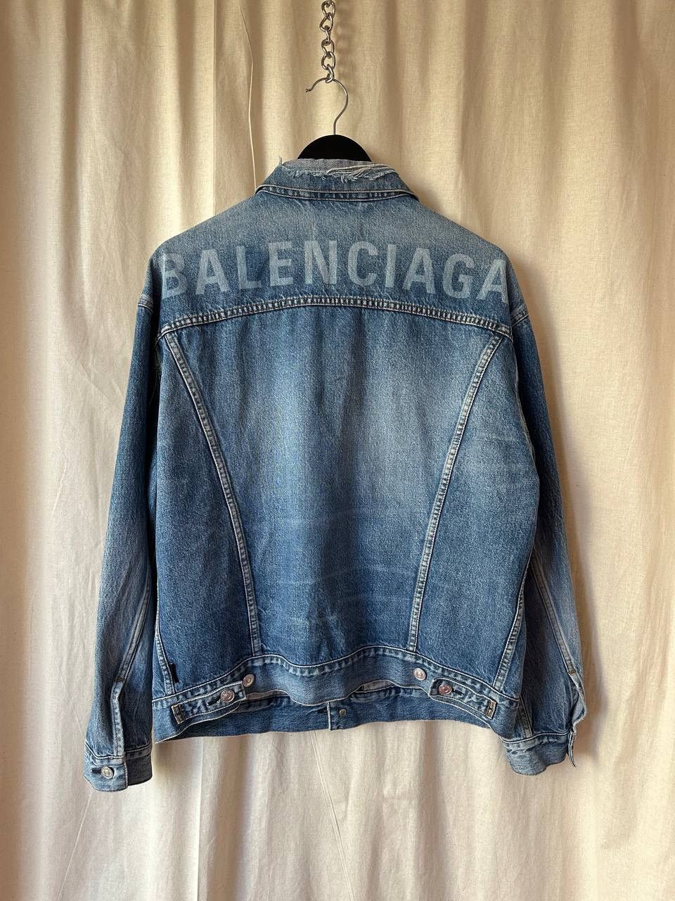 Balenciaga 2018 Balenciaga Archetype Denim Jacket Size US M / EU 48-50 / 2 - 4 Thumbnail