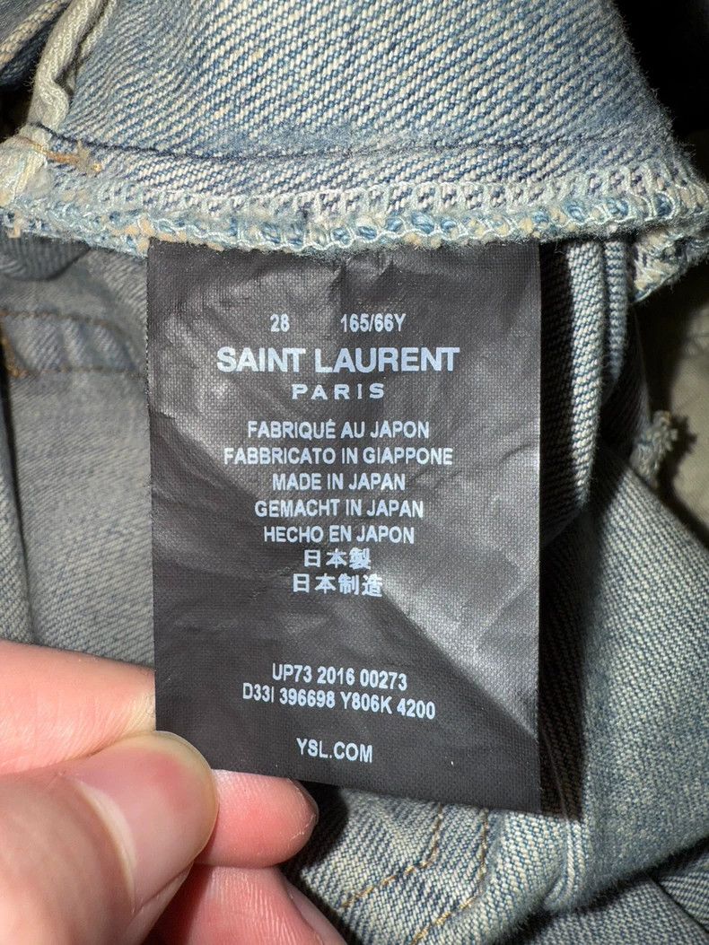 Saint Laurent Paris Saint Laurent Paris 16 FW Light Blue Yellow Mud Erosion Big Size US 28 / EU 44 - 7 Thumbnail