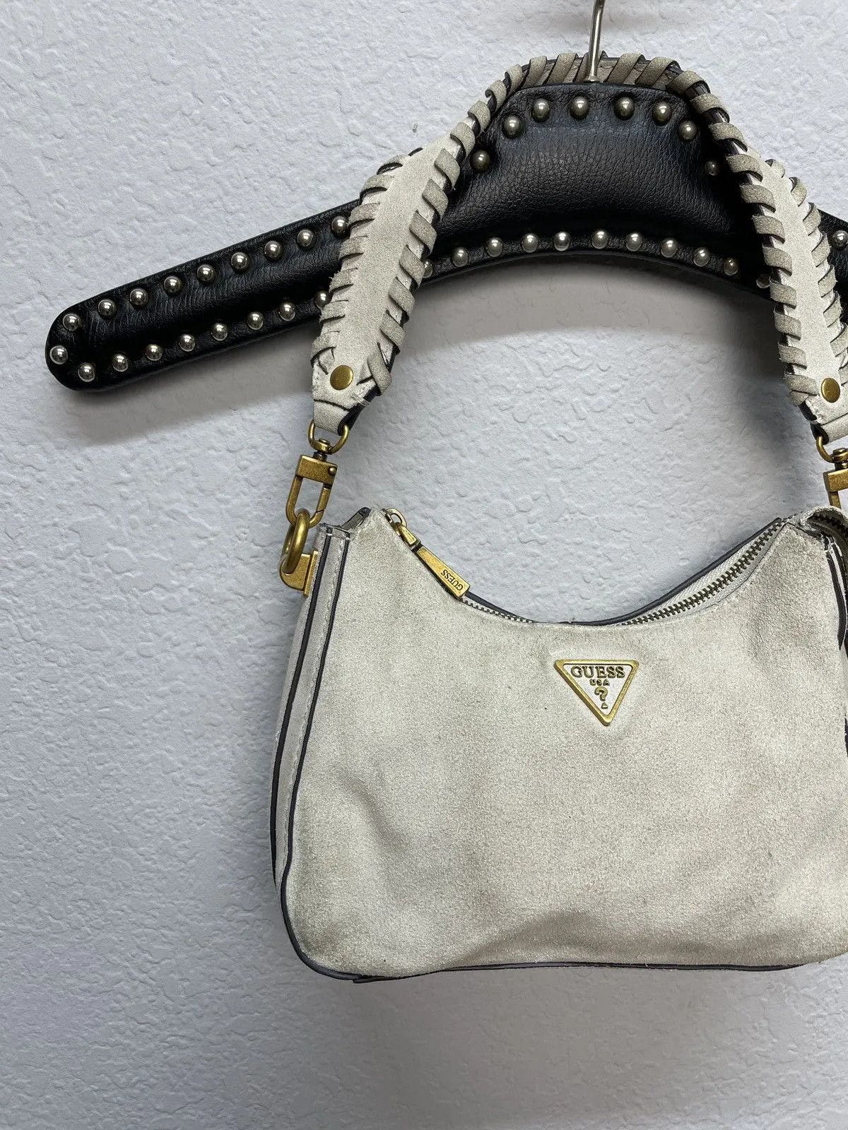 Guess × Vintage Vintage y2k Guess Baguette Avantgarde Shoulder Bag Hobo Size ONE SIZE - 2 Thumbnail