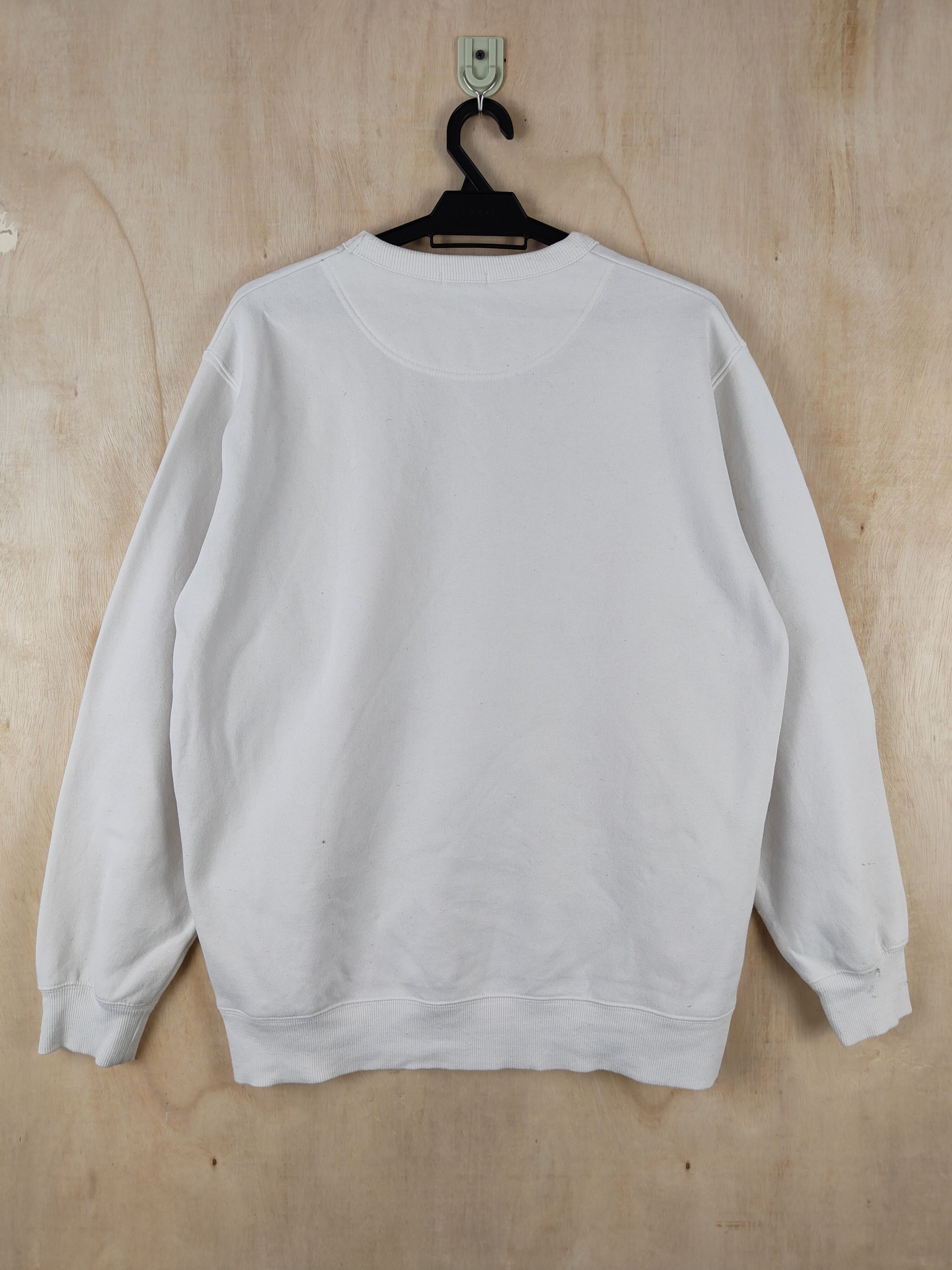 GU GU White plain vintage Sweatshirts #2633 Size US L / EU 52-54 / 3 - 7 Thumbnail