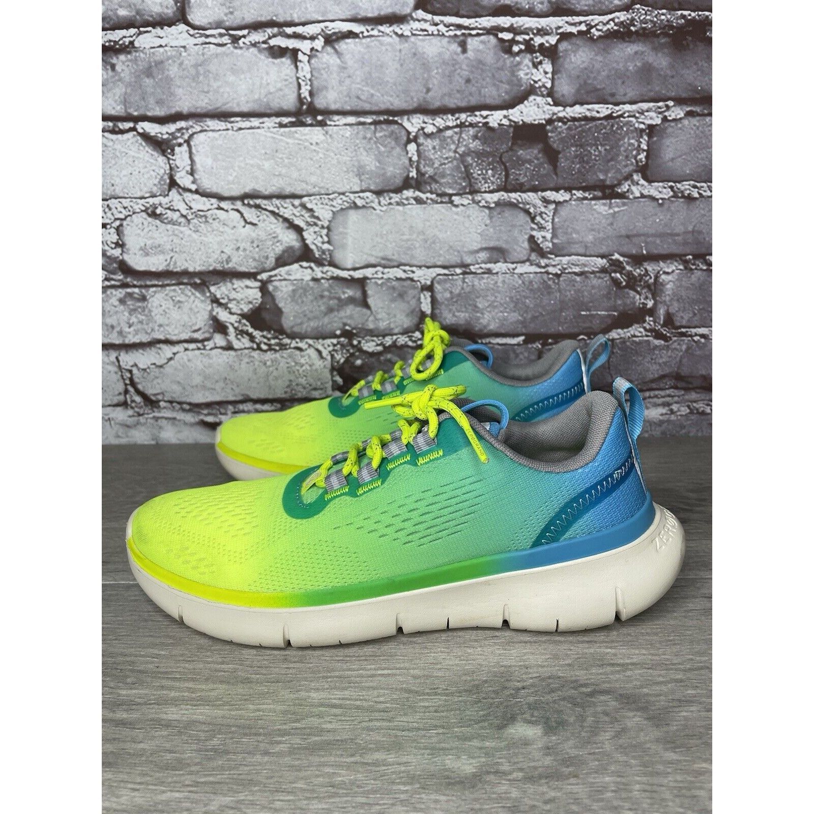 Cole Haan Cole Haan Zero Grand 212850 Journey Blue Yellow Synthetic Sh Size US 7.5 / IT 37.5 - 9 Thumbnail