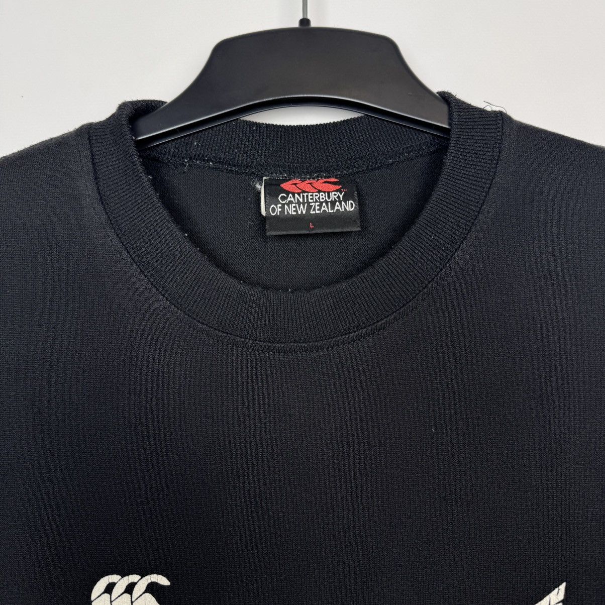 Vintage NEW ZEALAND 1992 1994 RUGBY T-SHIRT SINGLE STITCH CANTERBURY Size US L / EU 52-54 / 3 - 5 Thumbnail