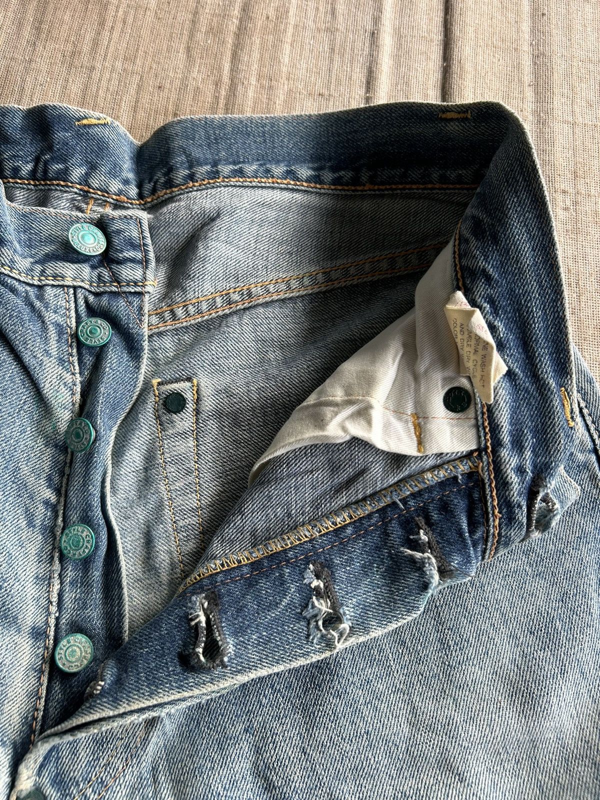 Evisu Vintage Evisu Yamane Selvedge distressed denim jeans Size US 30 / EU 46 - 9 Thumbnail