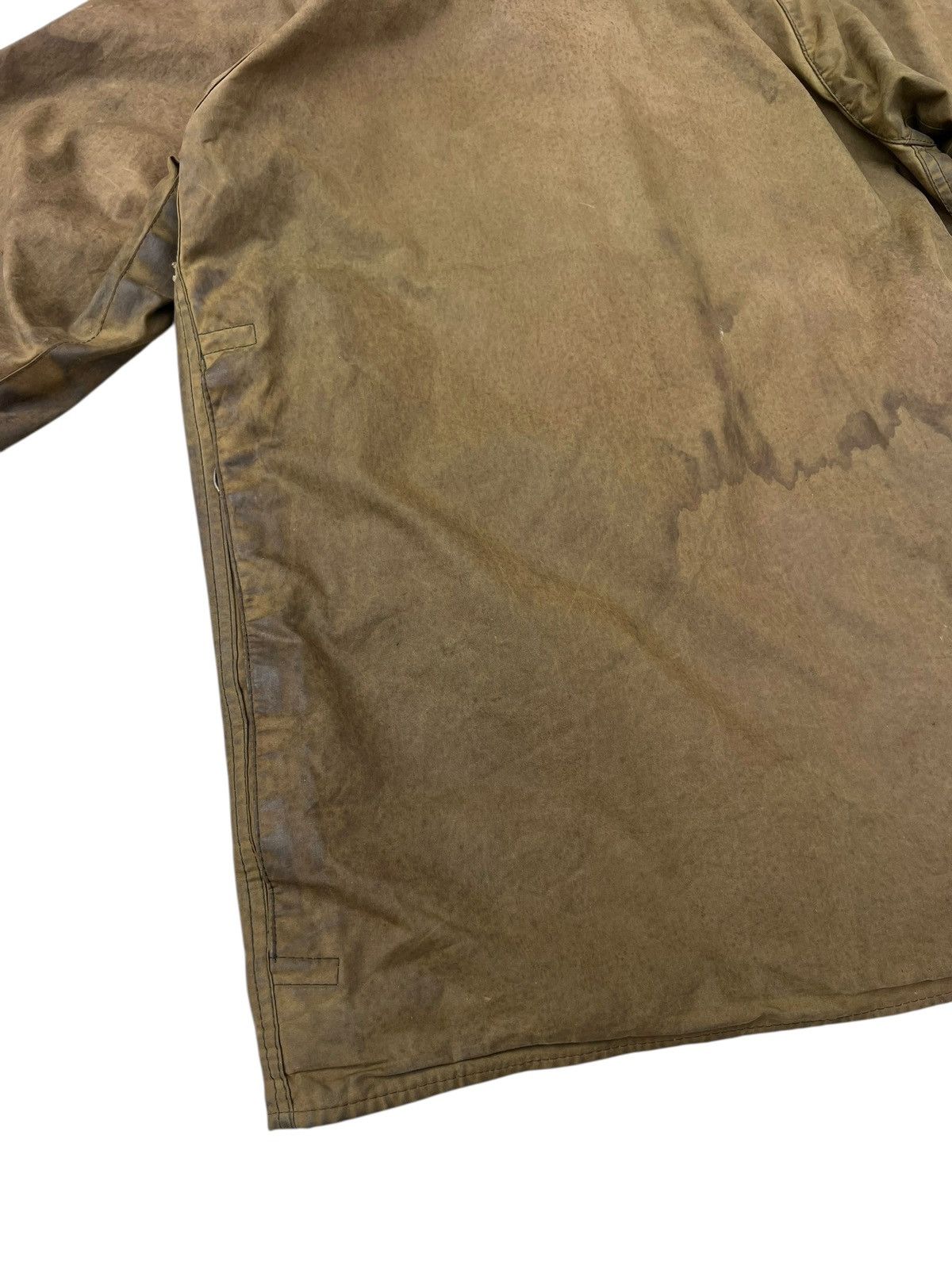 Barbour Trashed Vintage Barbour Beaufort Distressed Waxed Jacket Size US S / EU 44-46 / 1 - 20 Thumbnail