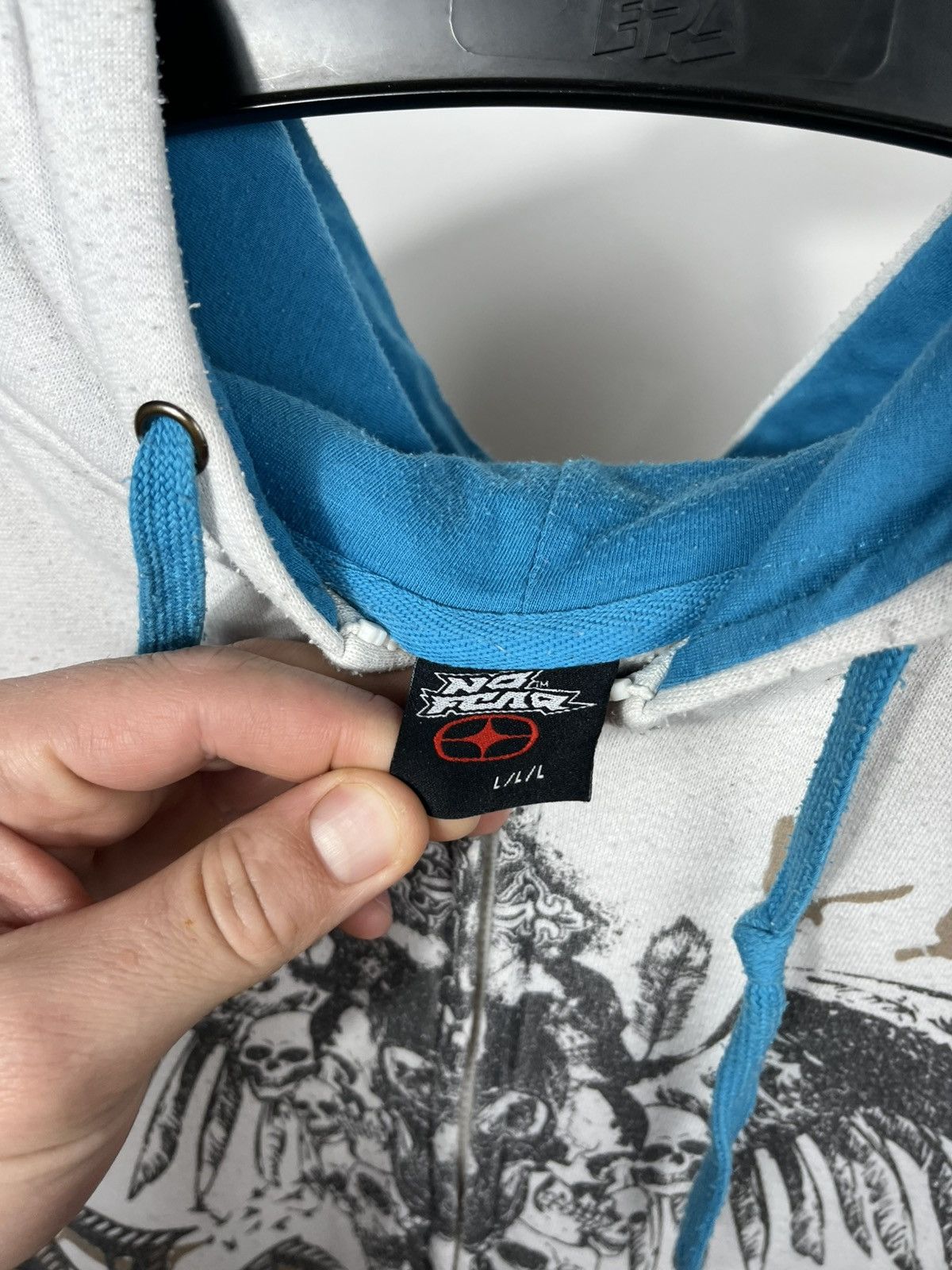 No Fear Vintage No Fear Hoodie Zip Up Graphic Skull Y2K Mens L Size US L / EU 52-54 / 3 - 6 Thumbnail