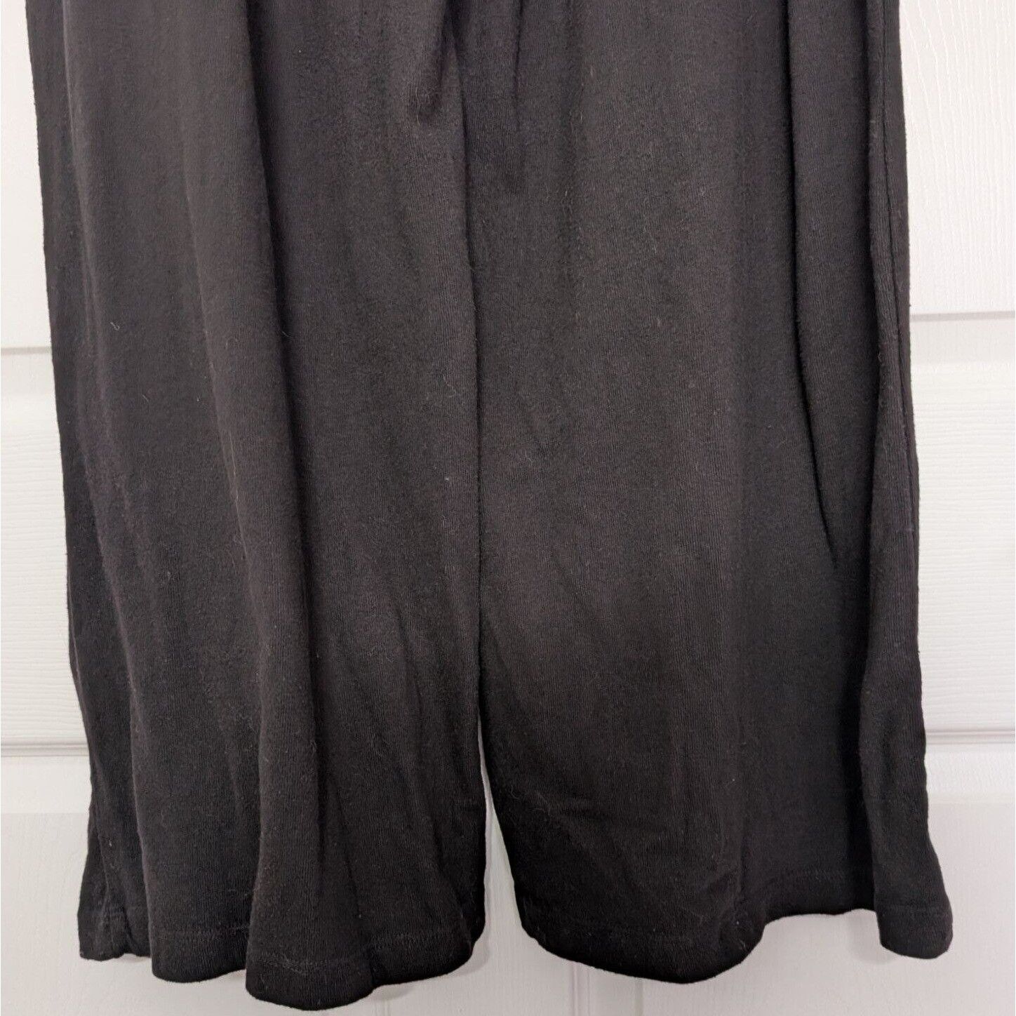Designer Wilt Wide Leg Pull On Pants Womens Size Large Black 100% Cot Size 32" / US 10 / IT 46 - 8 Thumbnail