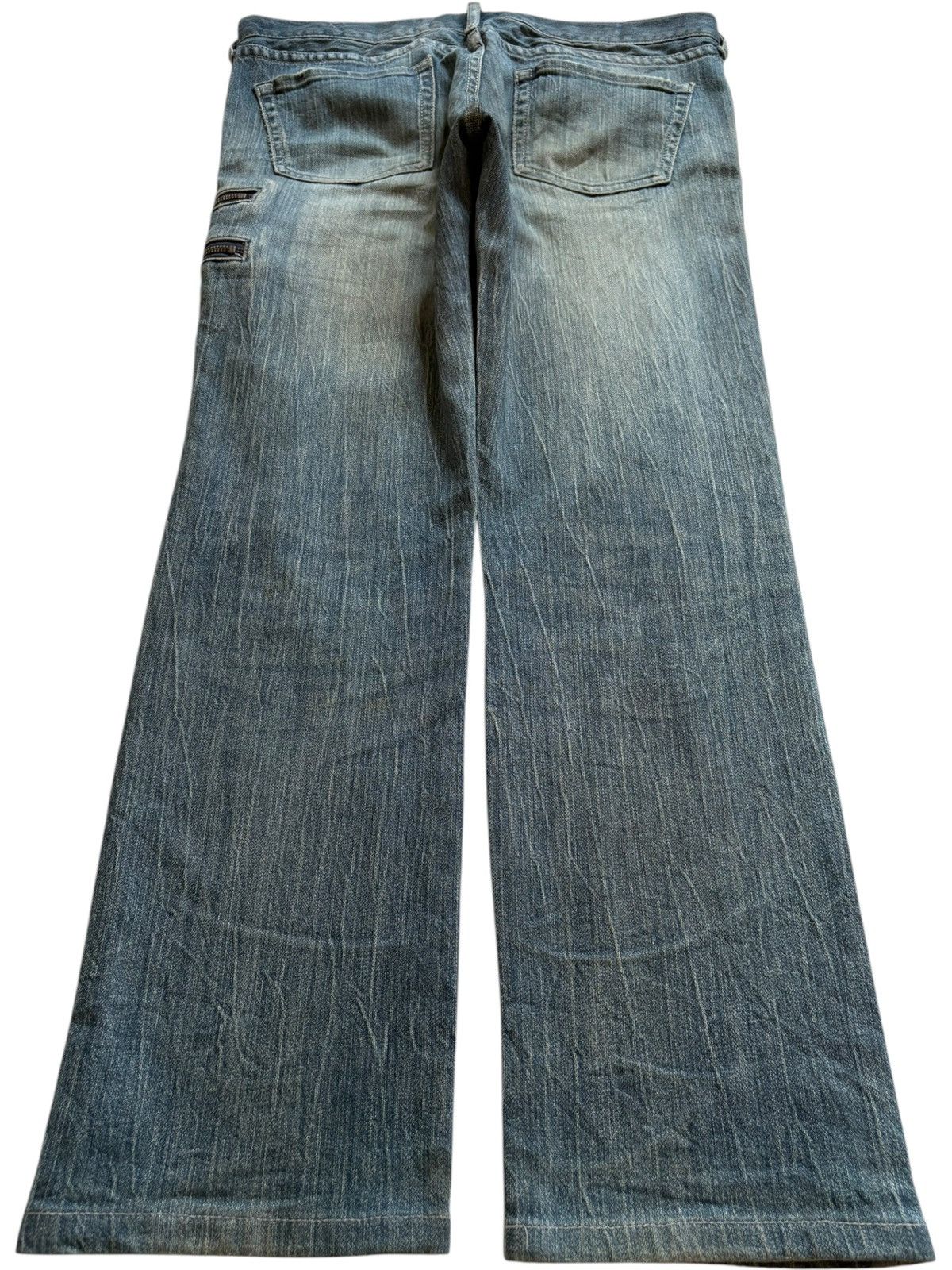 Japanese Brand Vintage Japanese Brand Tactical Mud Wash Ripped Jeans Size US 33 - 2 Thumbnail