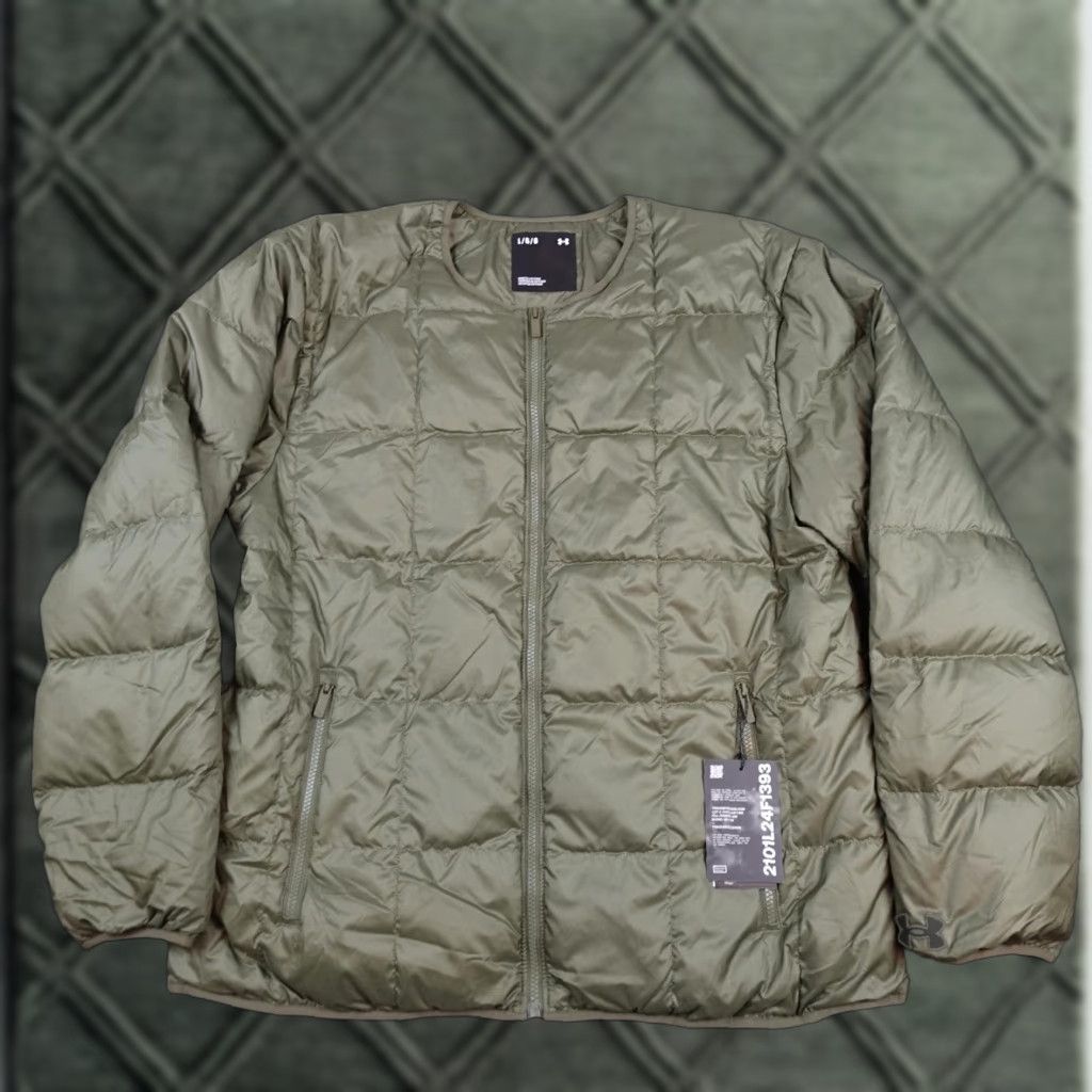 Under Armour Under Armour Echo Down Jacket Mens Large Green Puffer Quilted Lightweight Size US L / EU 52-54 / 3 - 1 Thumbnail