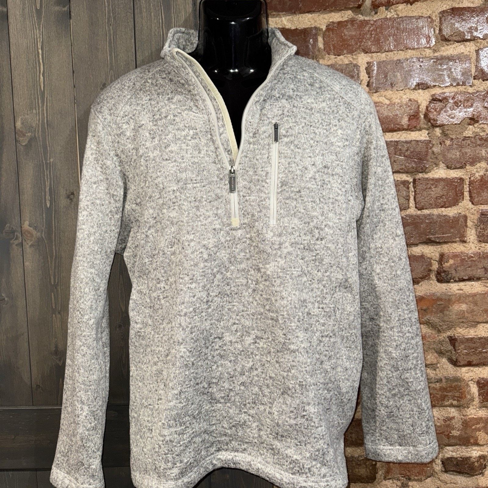 Woolrich Woolen Mills Woolrich Sweater Pullover Mens L Gray 1/4 Zip gorpcore Size US L / EU 52-54 / 3 - 5 Thumbnail